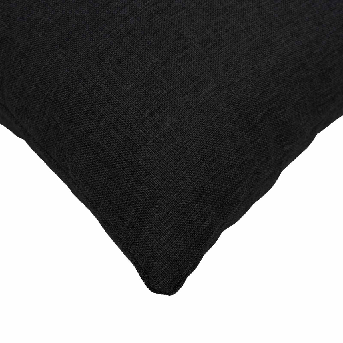 Throw Pillow 2 pcs HEERLEN Black 50 x 70 cm Fabric