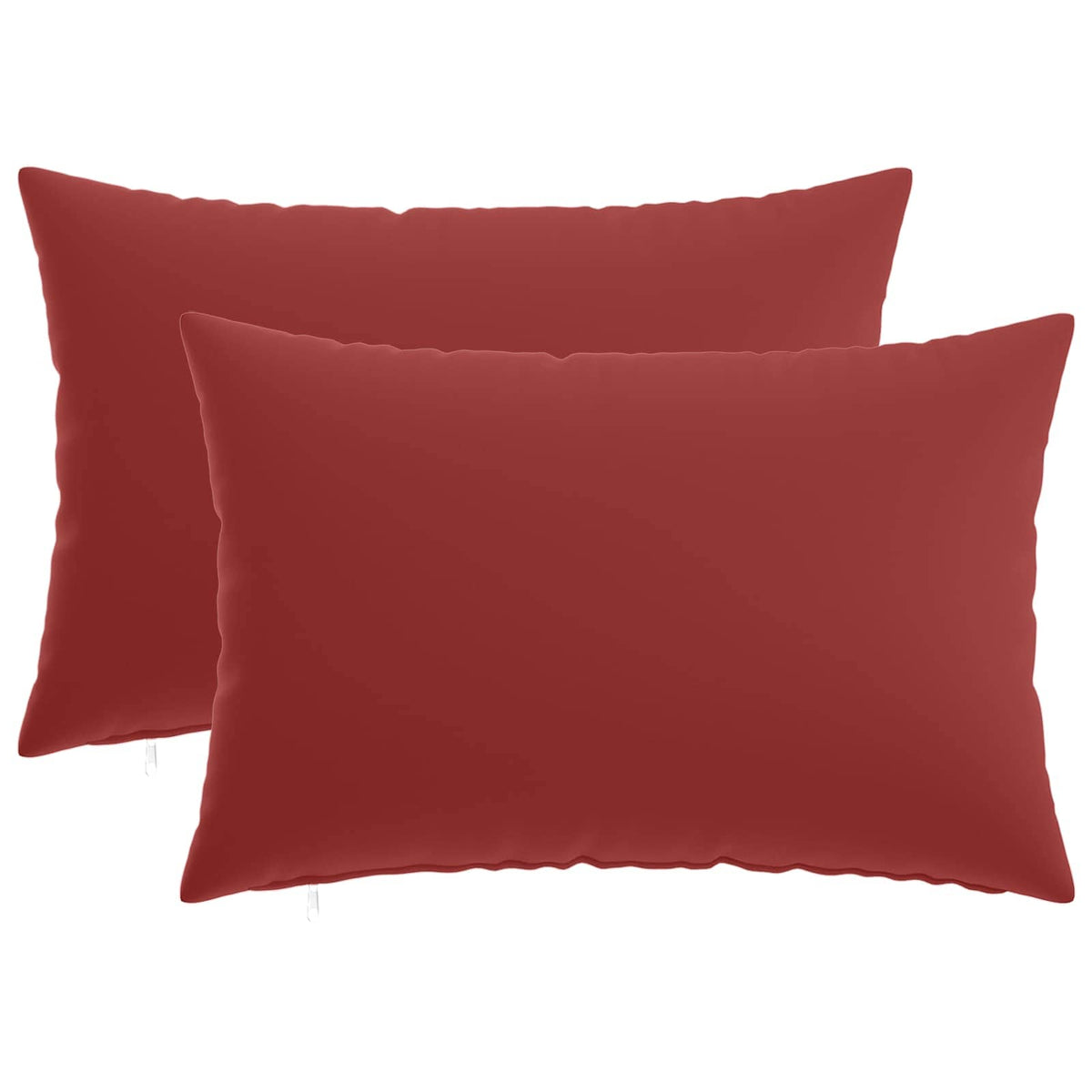 Cushion with Pillow HEERLEN 2 pcs Wine Red Polyester