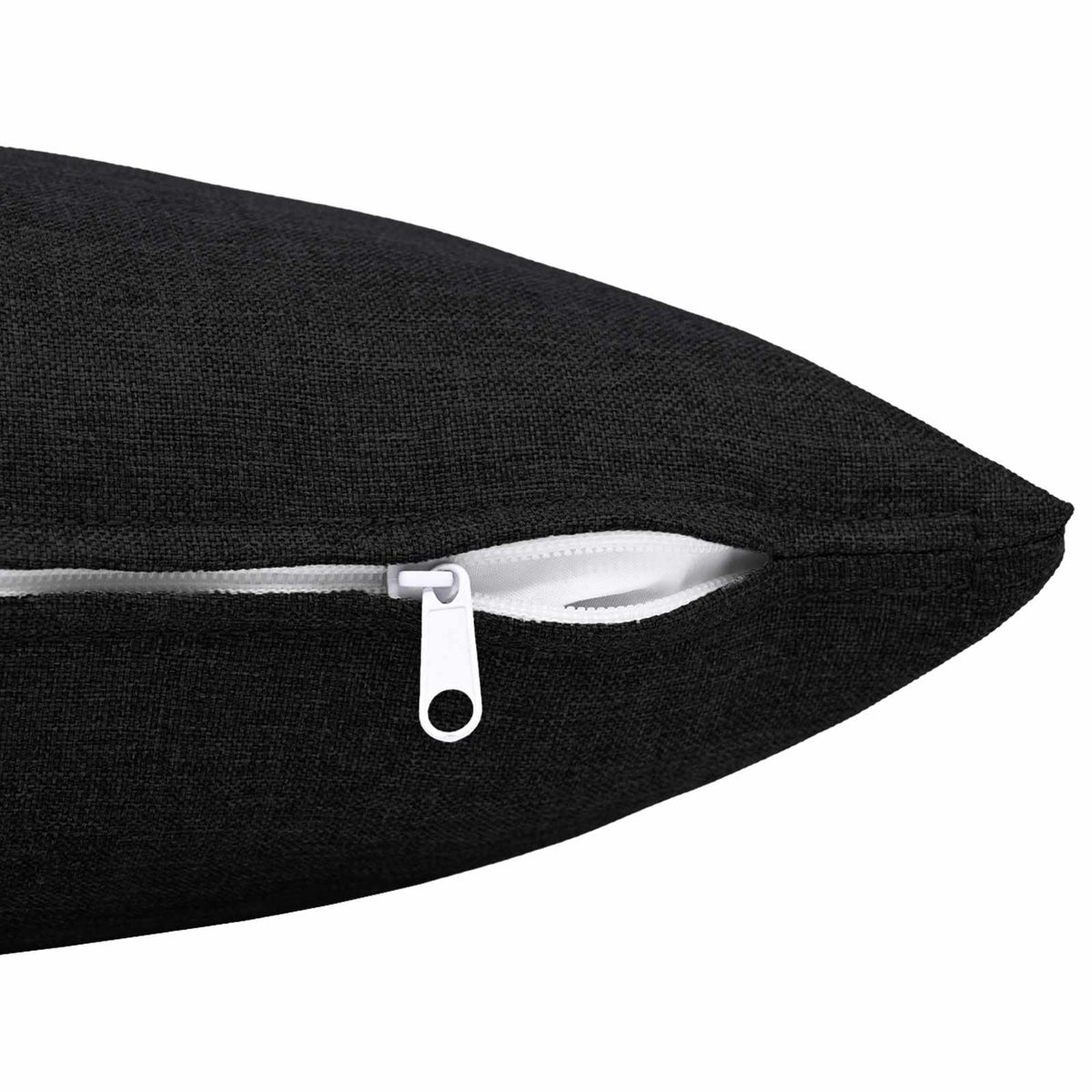 Throw Pillow 2 pcs HEERLEN Black 50 x 75 cm Fabric