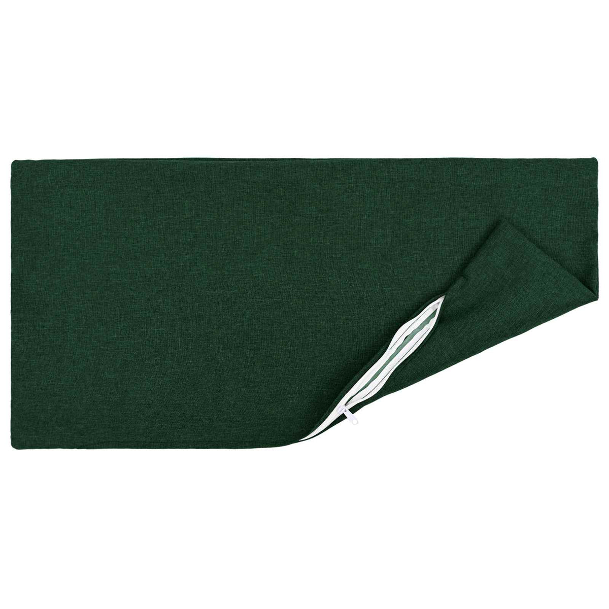 Cushion with Pillow HEERLEN 2 pcs Dark Green Fabric