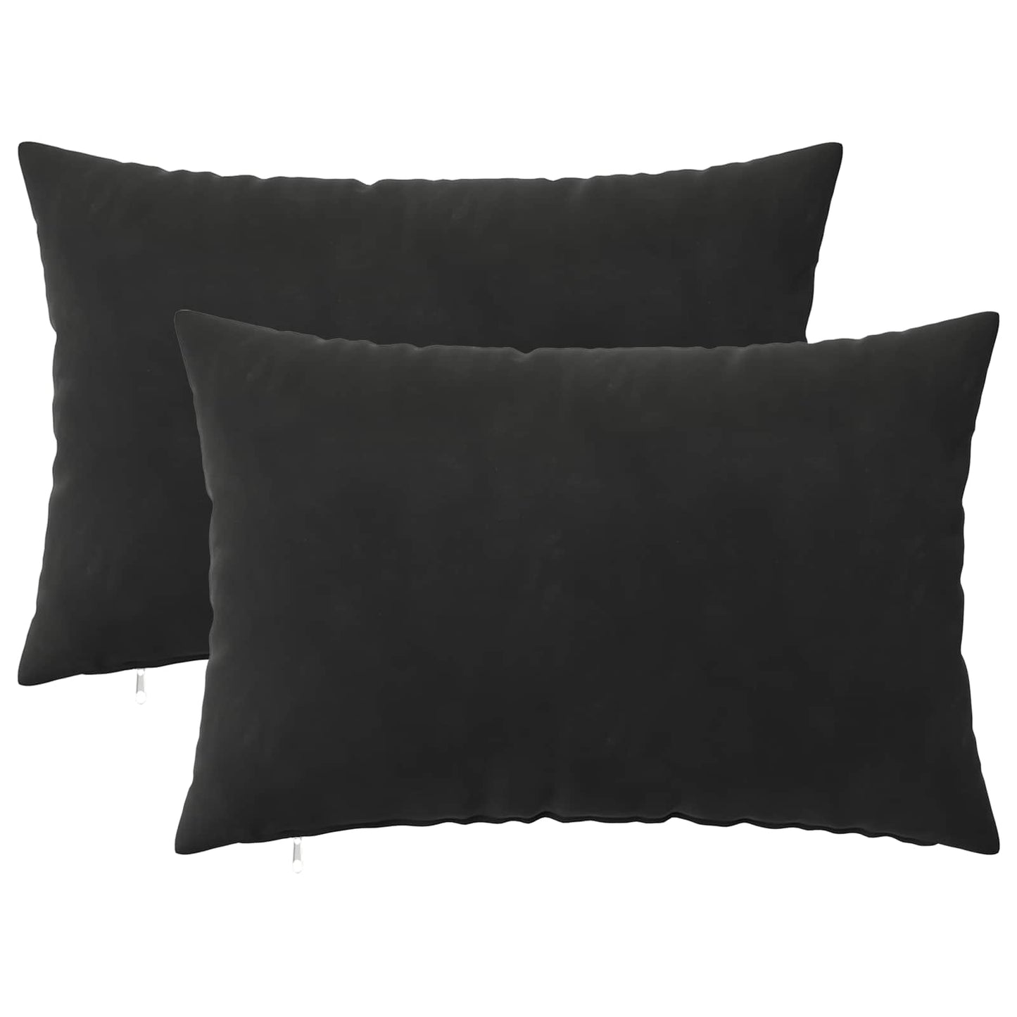 Cushion with Pillow HEERLEN 2 pcs Black Velvet