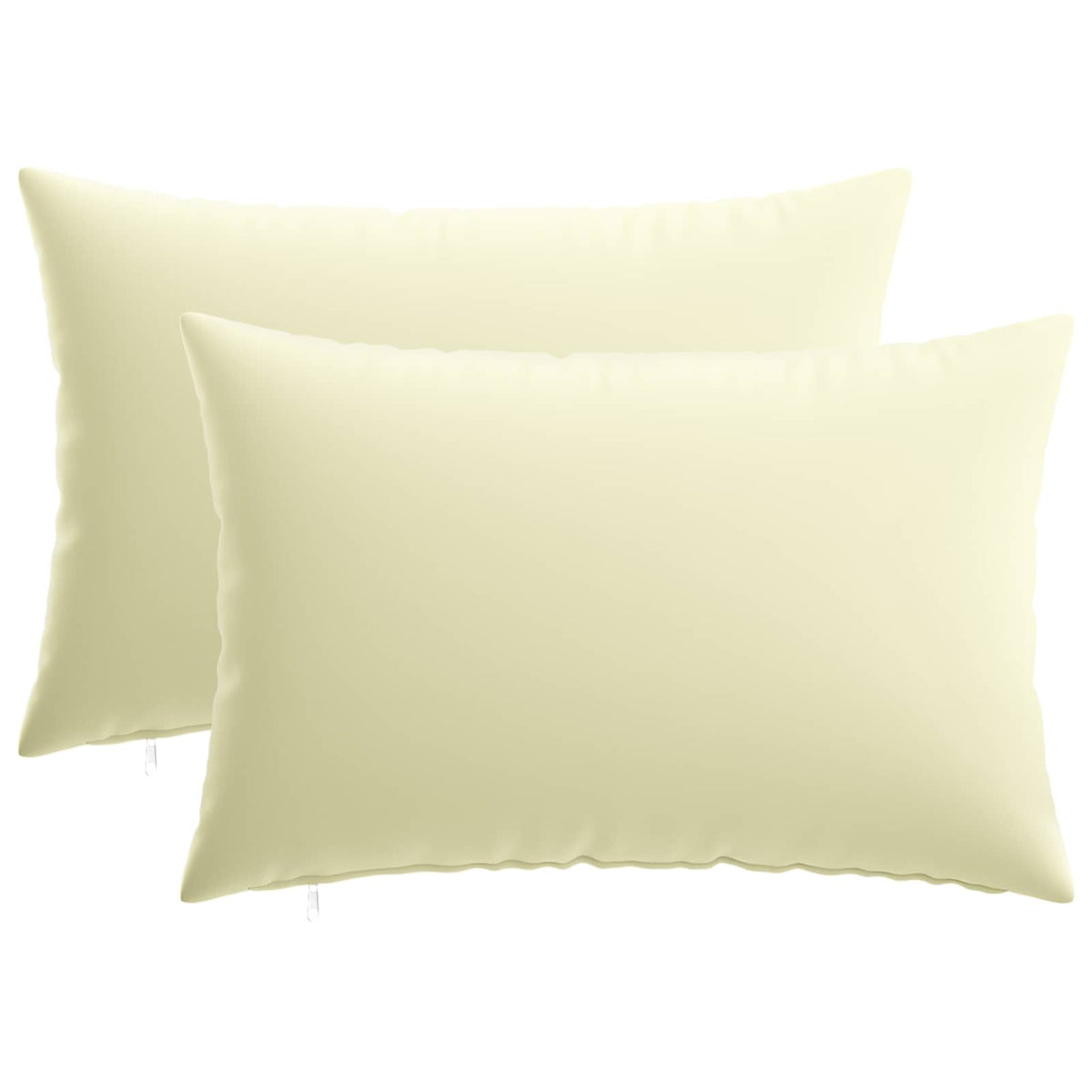 Throw Pillow 2 pcs HEERLEN Cream 50 x 75 cm Polyester