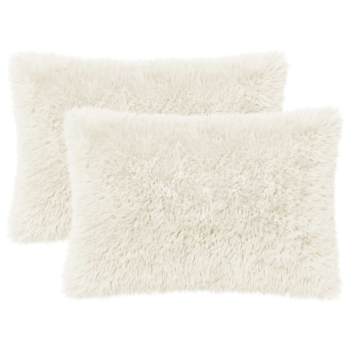 Cushion with Pillow HEERLEN 2 pcs White PV Fleece