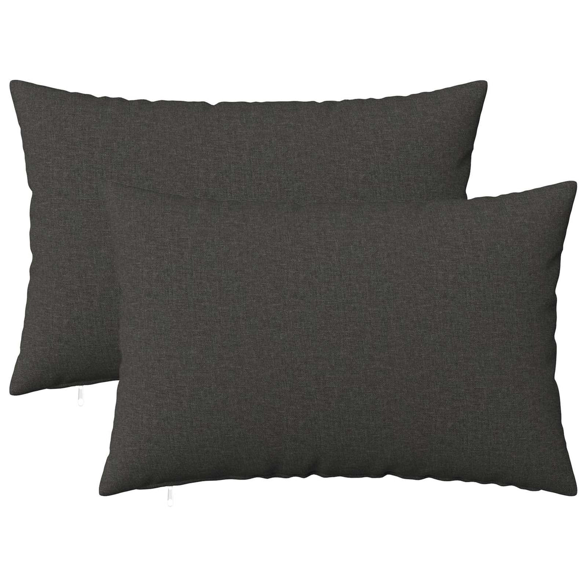 Throw Pillow 2 pcs HEERLEN Dark Grey 50 x 80 cm Fabric