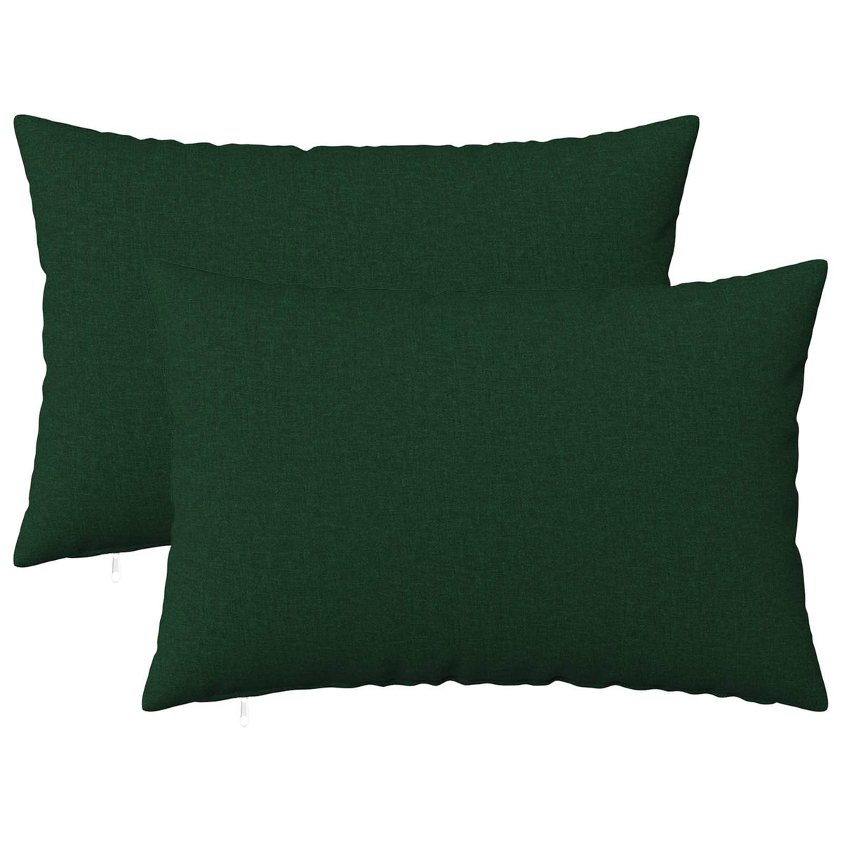 Cushion with Pillow HEERLEN 2 pcs Dark Green Fabric