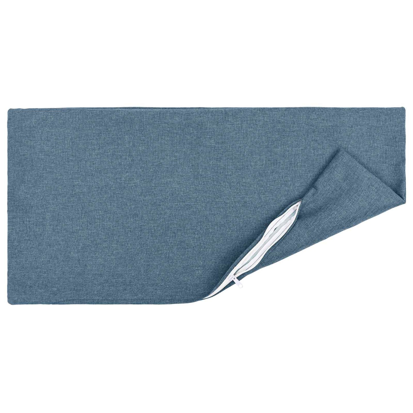 Cushion with Pillow HEERLEN 2 pcs Jeans Blue Fabric