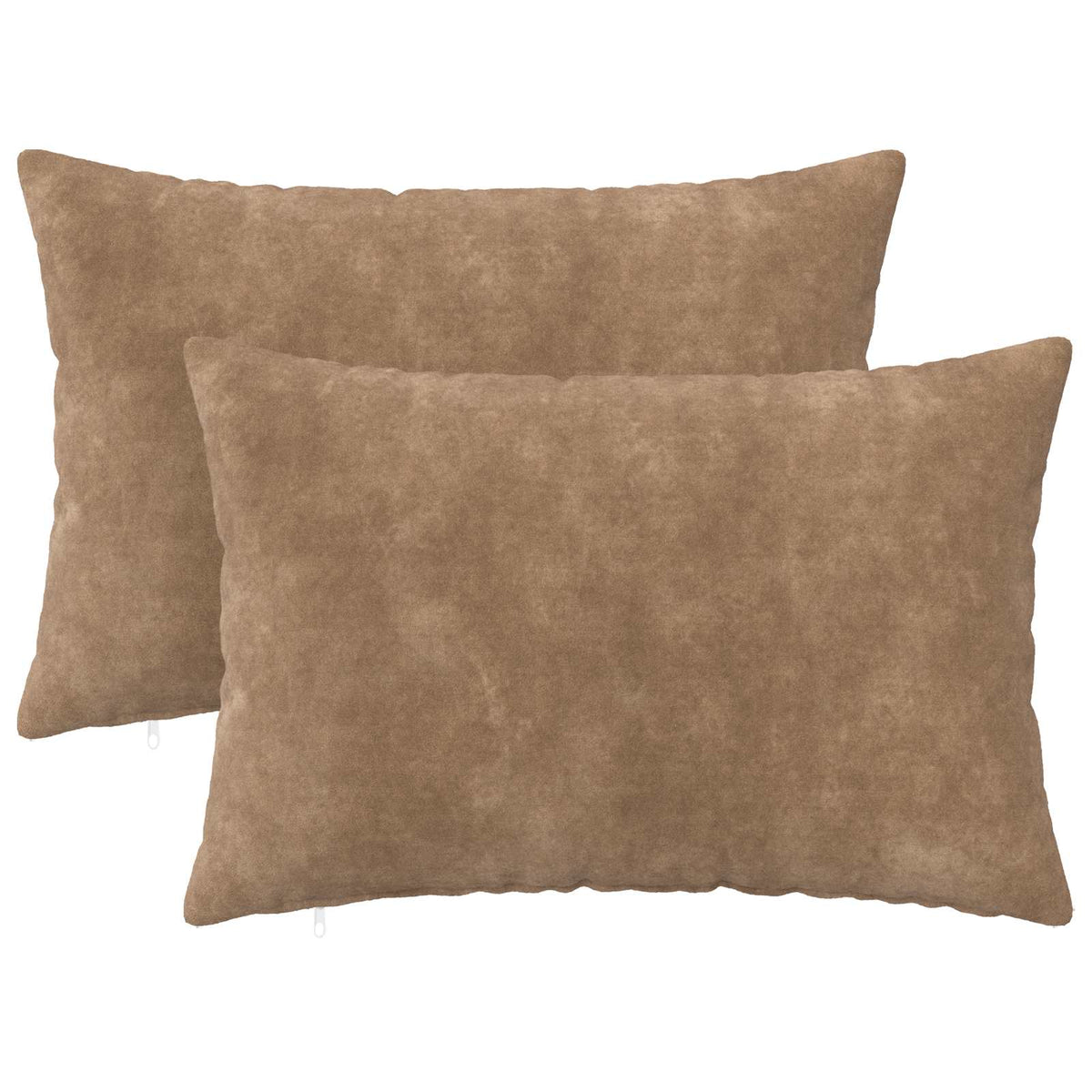 Cushion with Pillow HEERLEN 2 pcs Taupe Microfiber Fleece