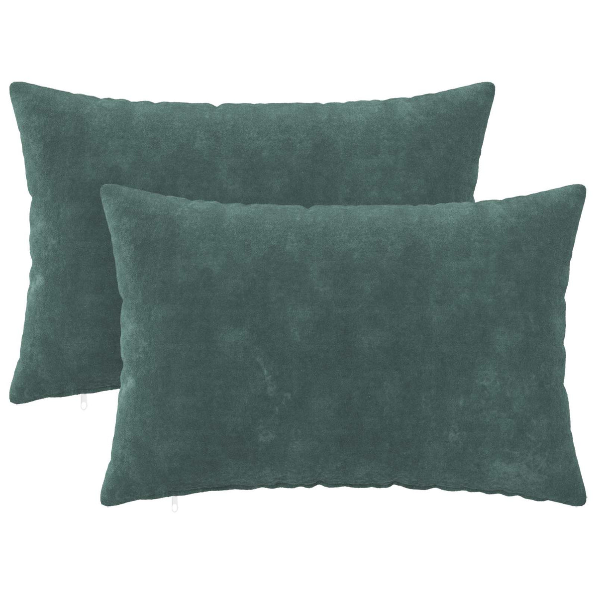 Cushion with Pillow HEERLEN 2 pcs Sea Blue Microfiber Fleece