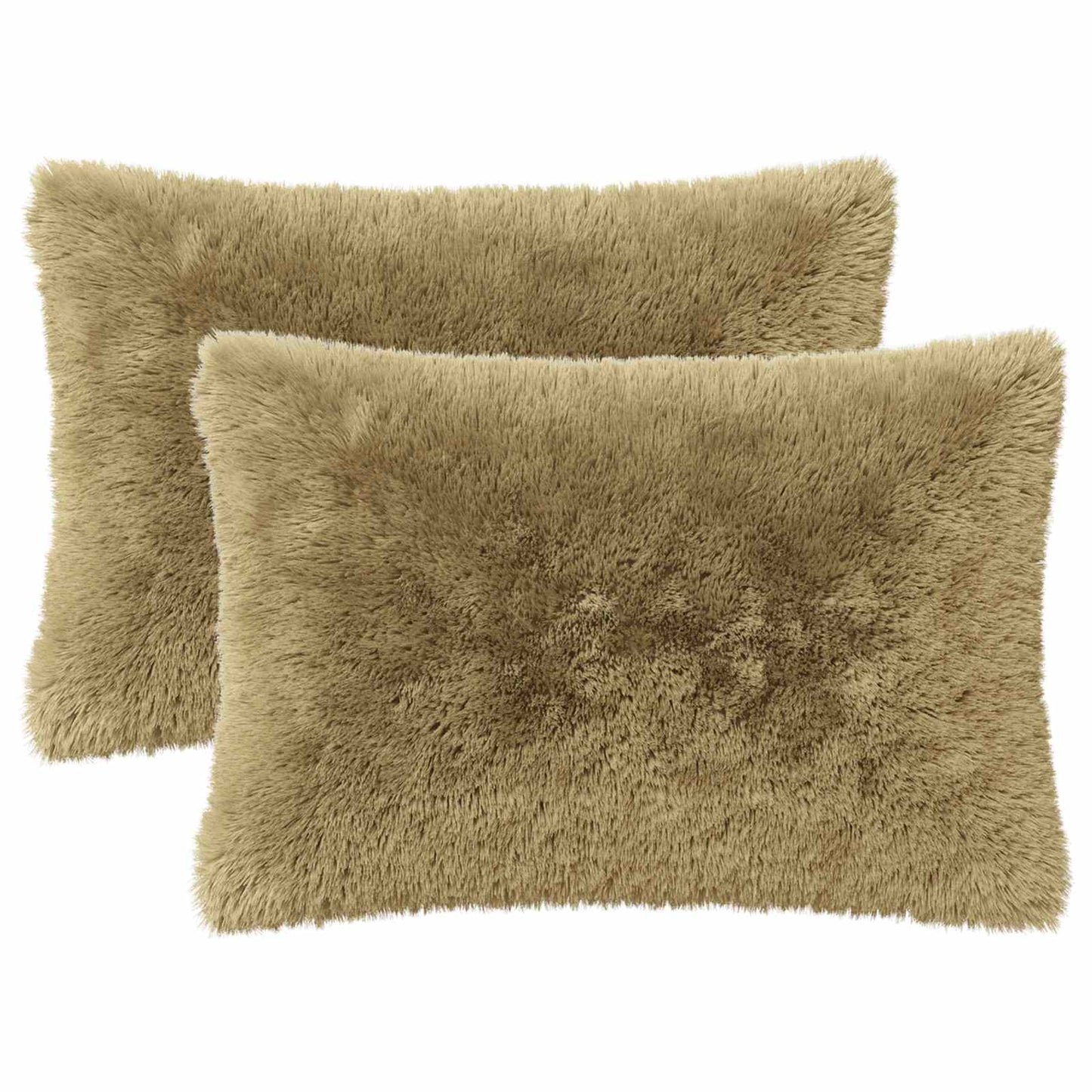 Cushion with Pillow HEERLEN 2 pcs Light Grey PV Fleece