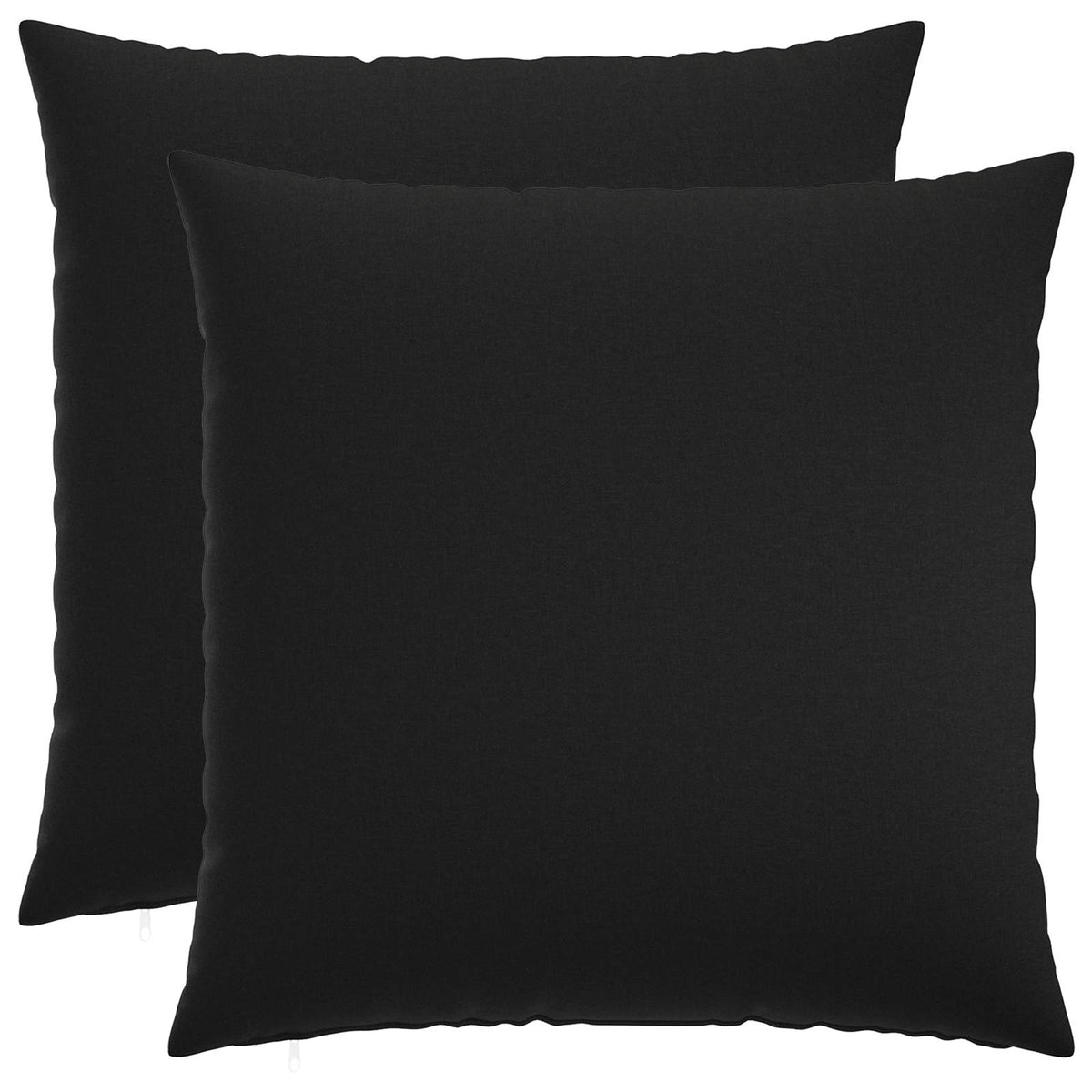 Throw Pillow 2 pcs HEERLEN Black 55 x 55 cm Fabric