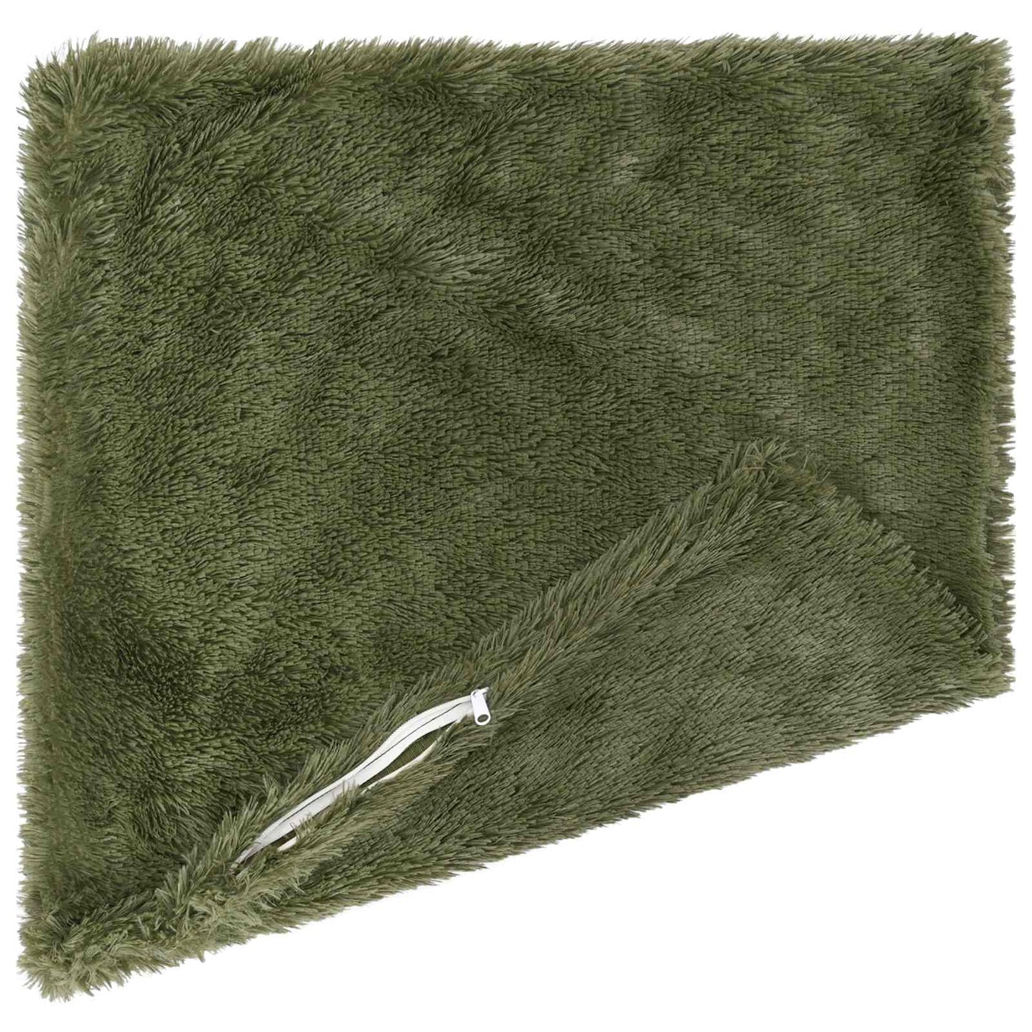 Cushion with Pillow HEERLEN 2 pcs Green PV Fleece