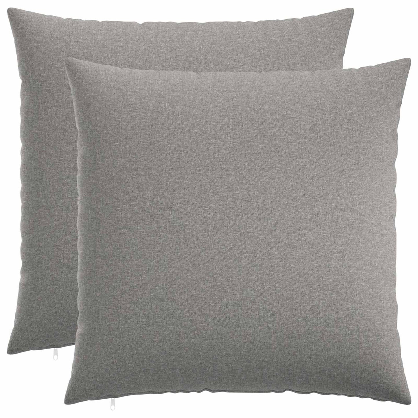 Cushion with Pillow HEERLEN 2 pcs Cloud Grey Fabric