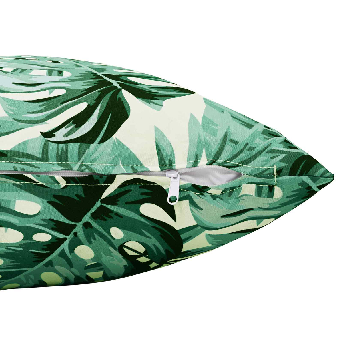 Cushion with Pillow HEERLEN 2 pcs Leaf Pattern Polyester