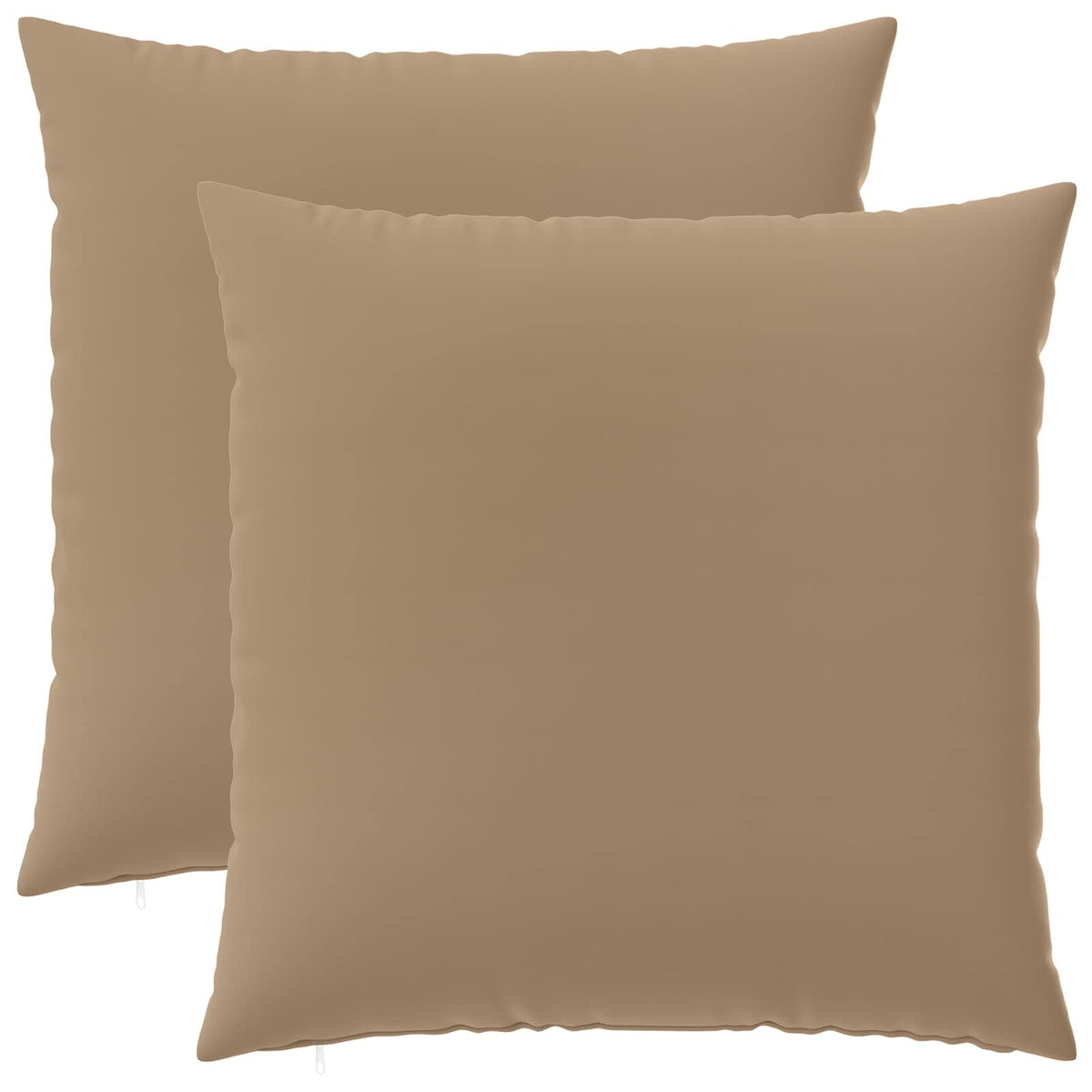 Throw Pillow 2 pcs HEERLEN Taupe 65 x 65 cm Polyester