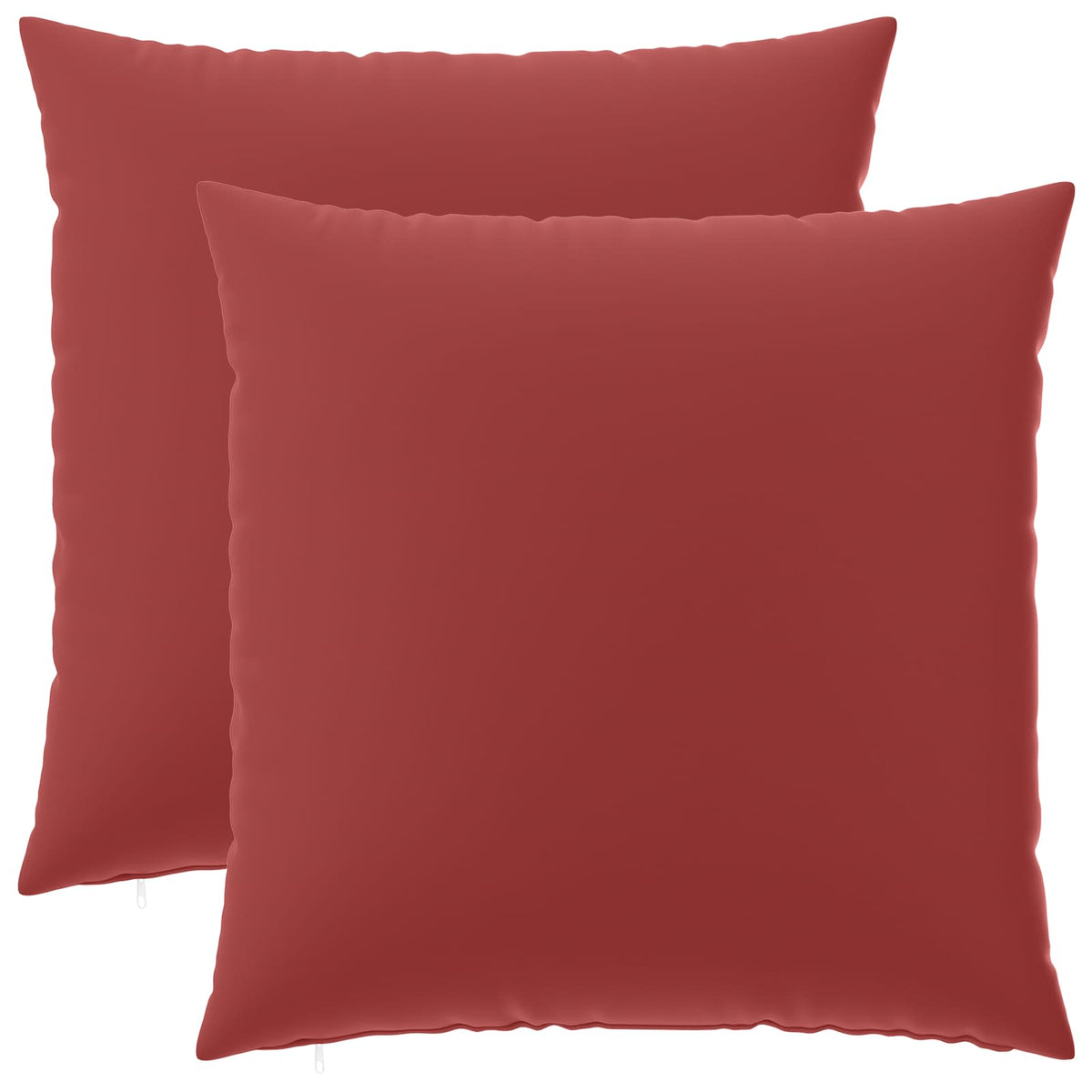 Cushion with Pillow HEERLEN 2 pcs Wine Red Polyester
