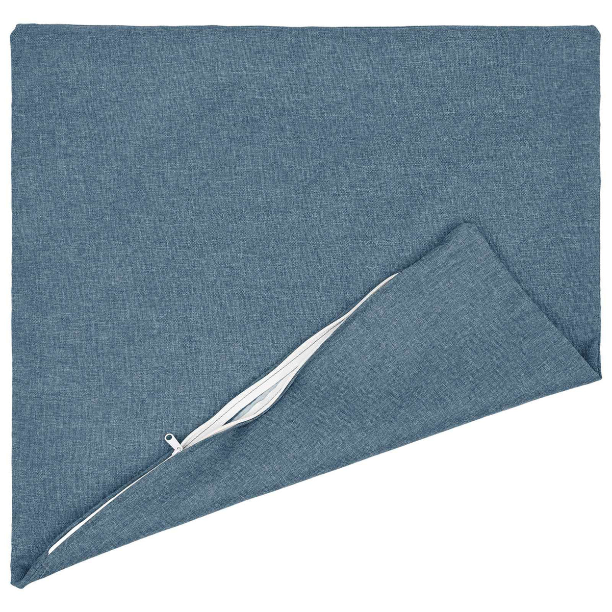 Cushion with Pillow HEERLEN 2 pcs Jeans Blue Fabric
