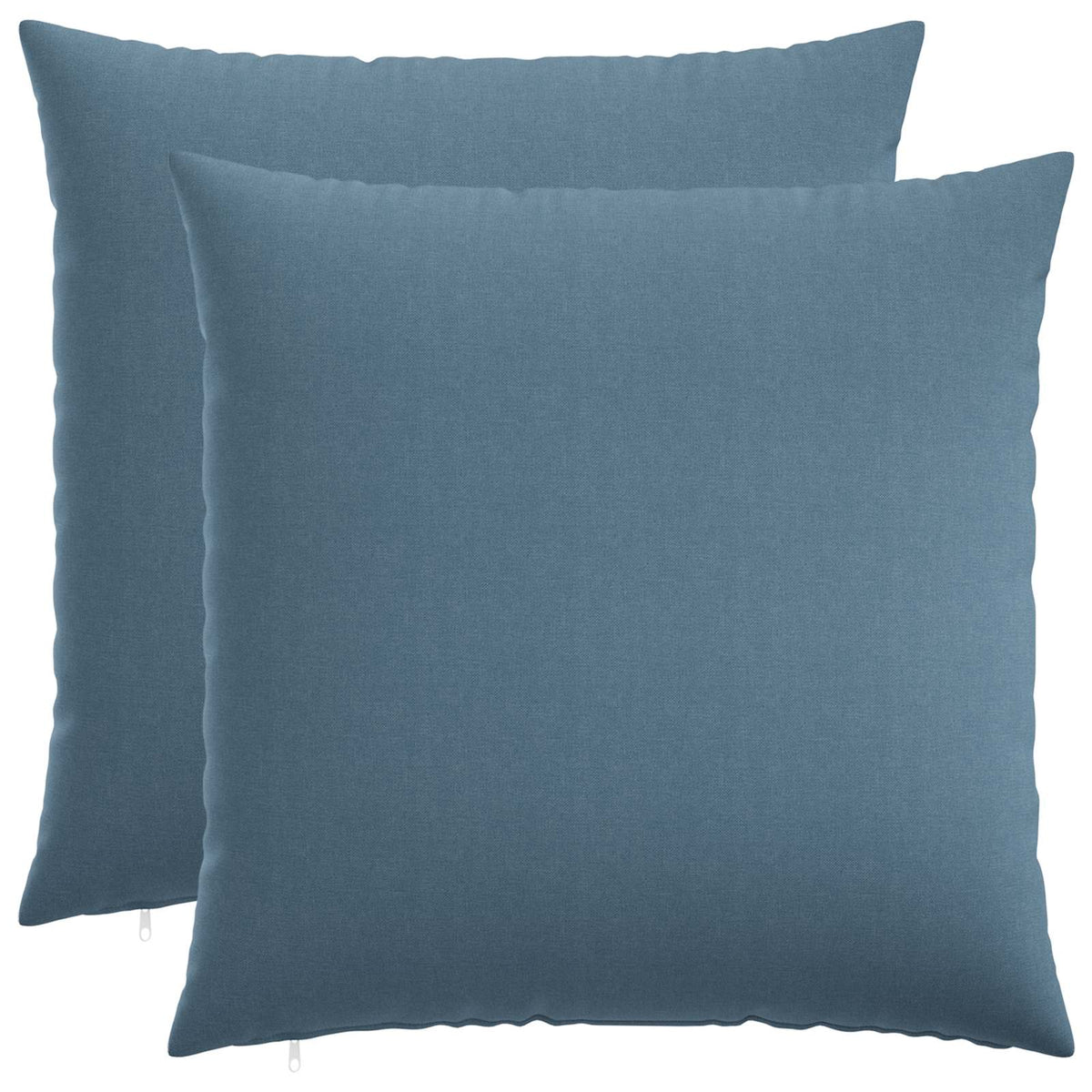Cushion with Pillow HEERLEN 2 pcs Jeans Blue Fabric