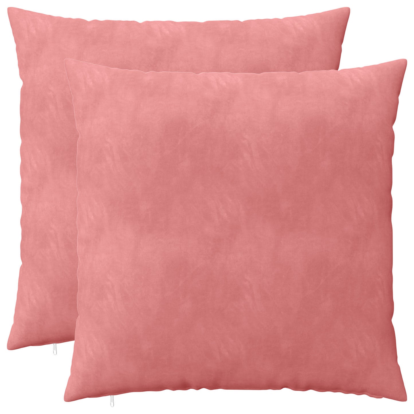 Cushion with Pillow HEERLEN 2 pcs Pink Velvet