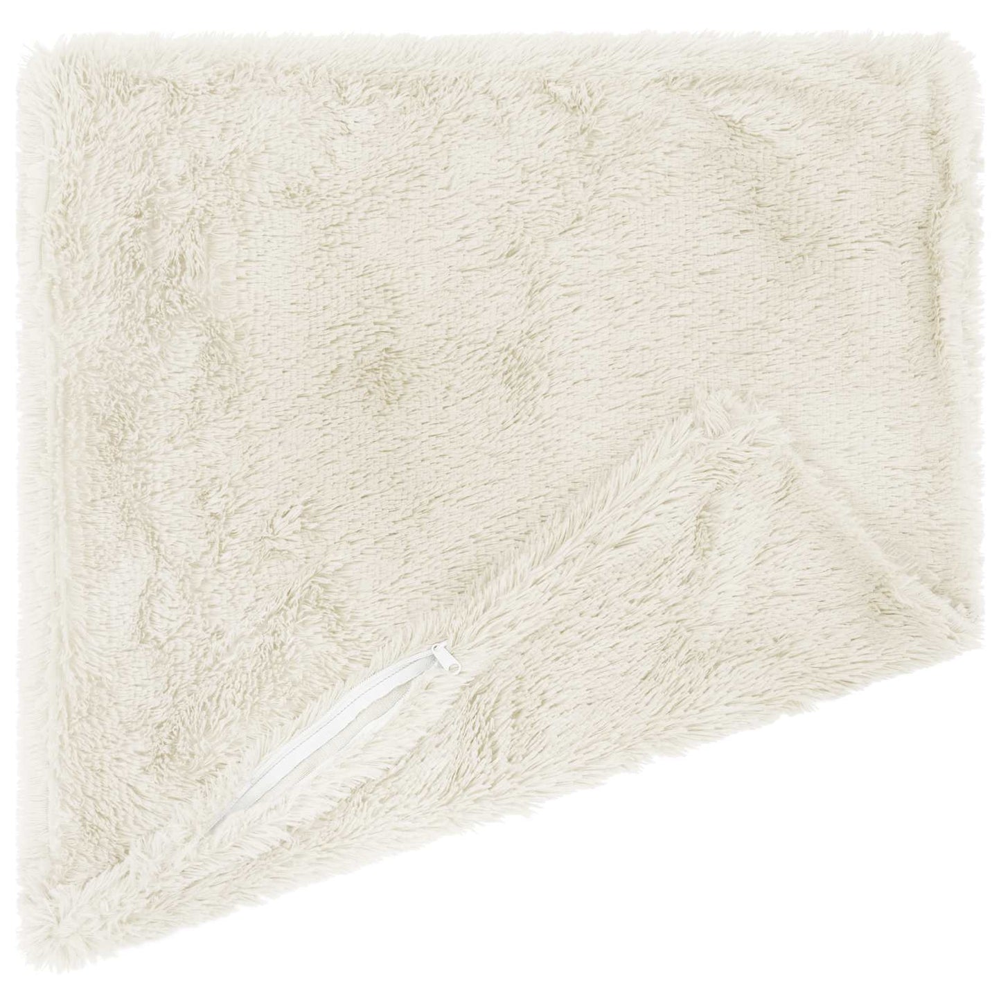Cushion with Pillow HEERLEN 2 pcs White PV Fleece