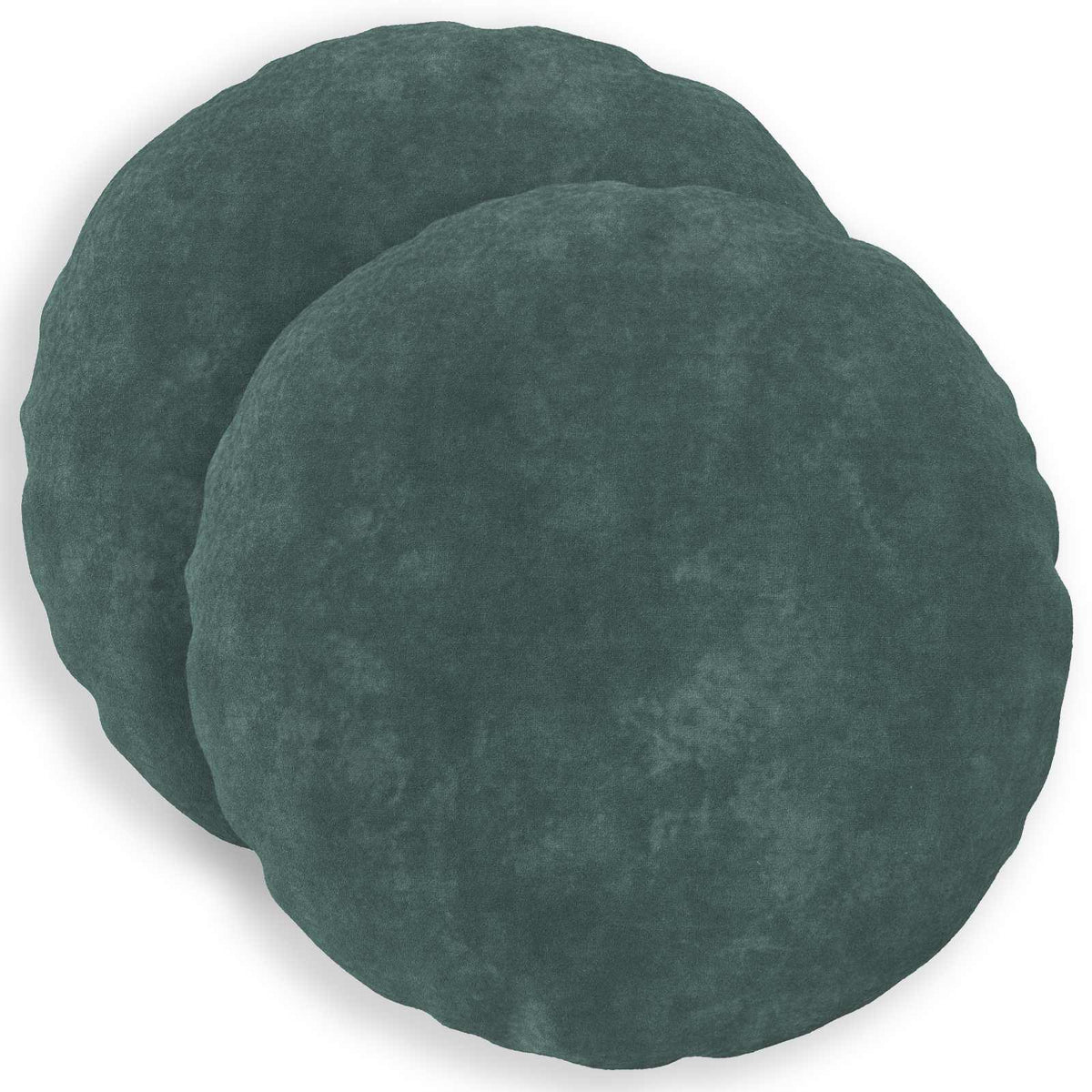 Cushion with Pillow HEERLEN 2 pcs Sea Blue Microfiber Fleece