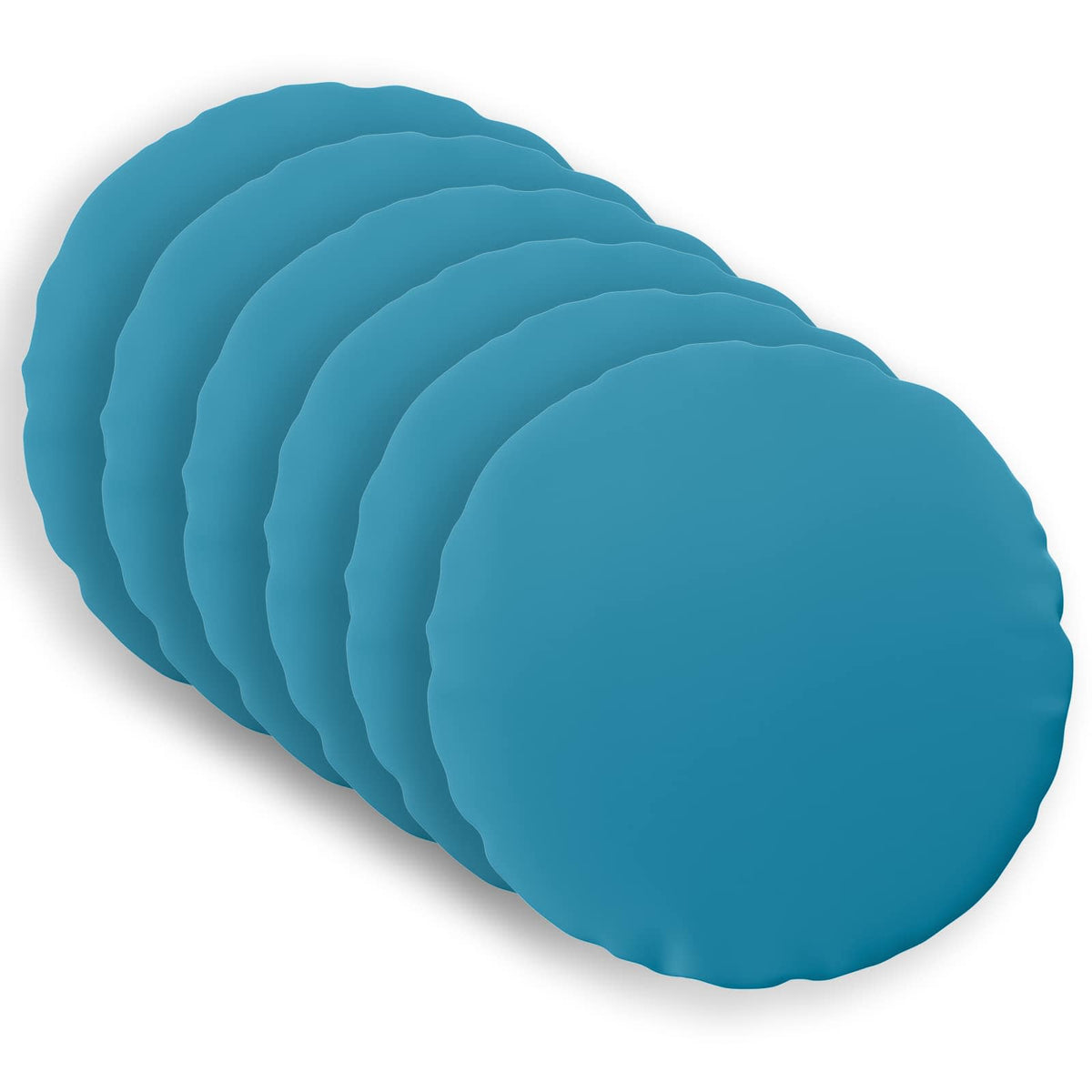 Cushion with Pillow HEERLEN 6 pcs Light Blue Polyester
