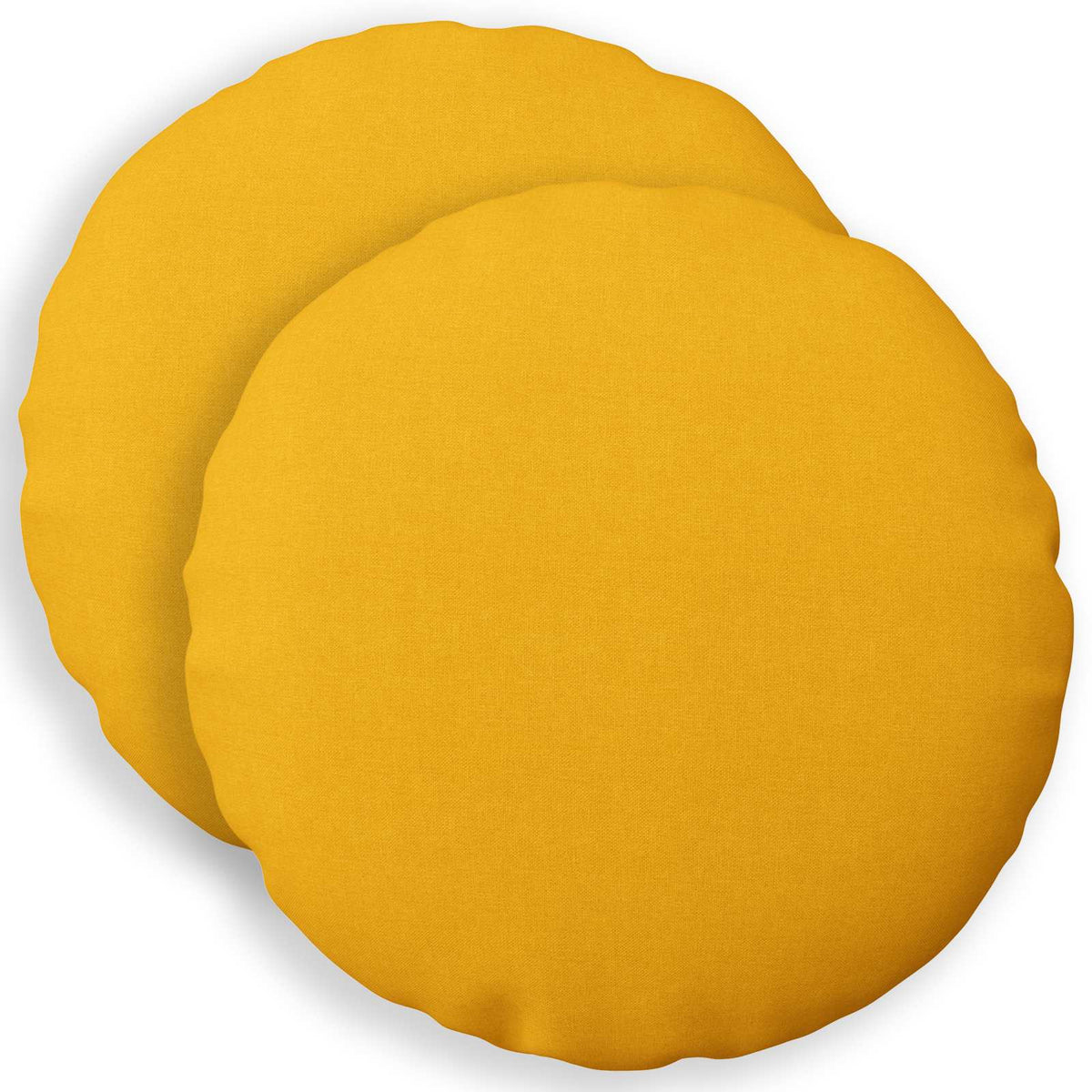 Cushion with Pillow HEERLEN 2 pcs Light Yellow Fabric