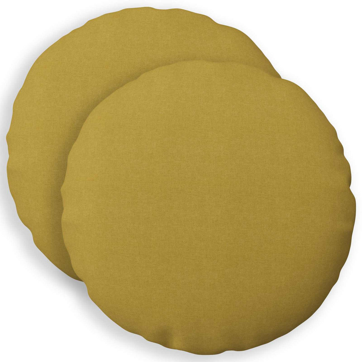 Throw Pillow 2 pcs HEERLEN Light Green Dia. 40 cm Fabric