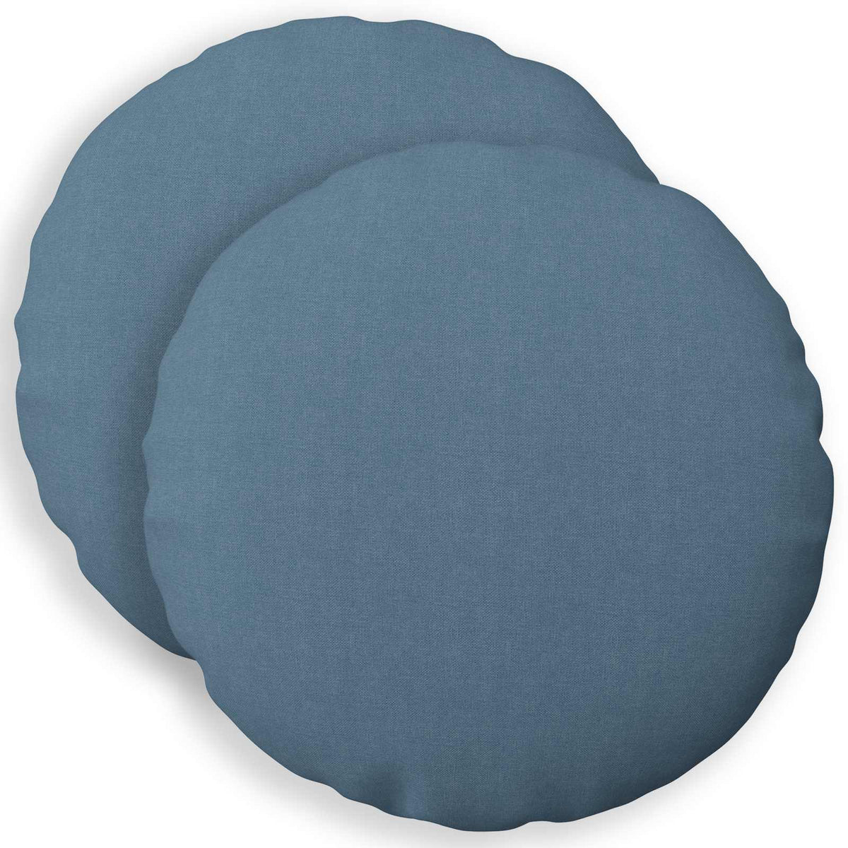 Cushion with Pillow HEERLEN 2 pcs Jeans Blue Fabric