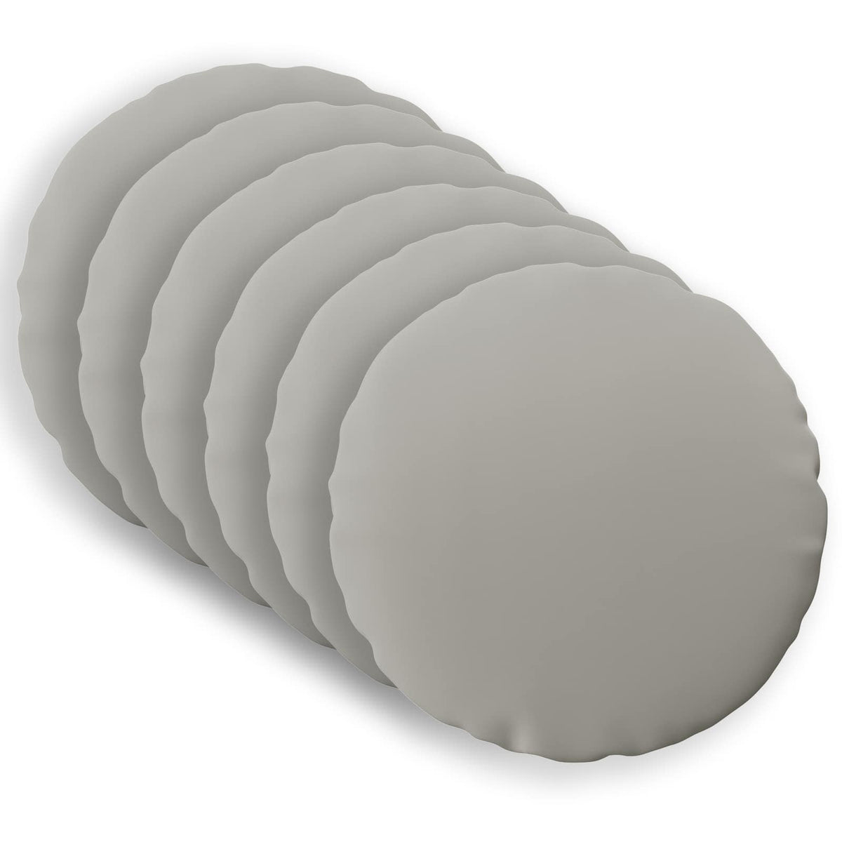 Cushion with Pillow HEERLEN 6 pcs Grey Polyester