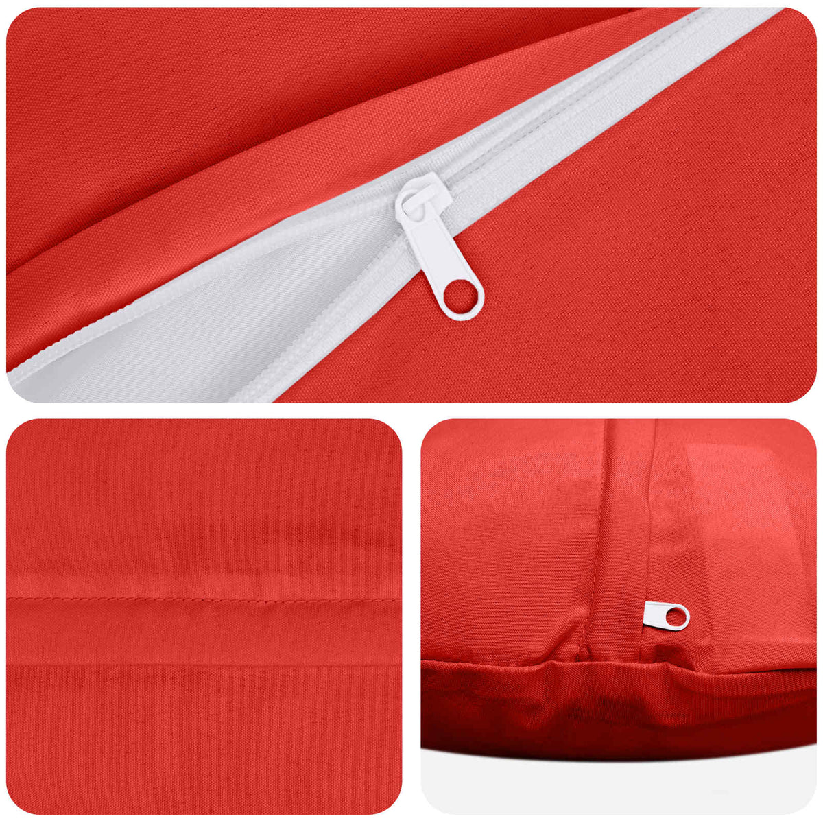 Cushion with Pillow HEERLEN 6 pcs Red Polyester