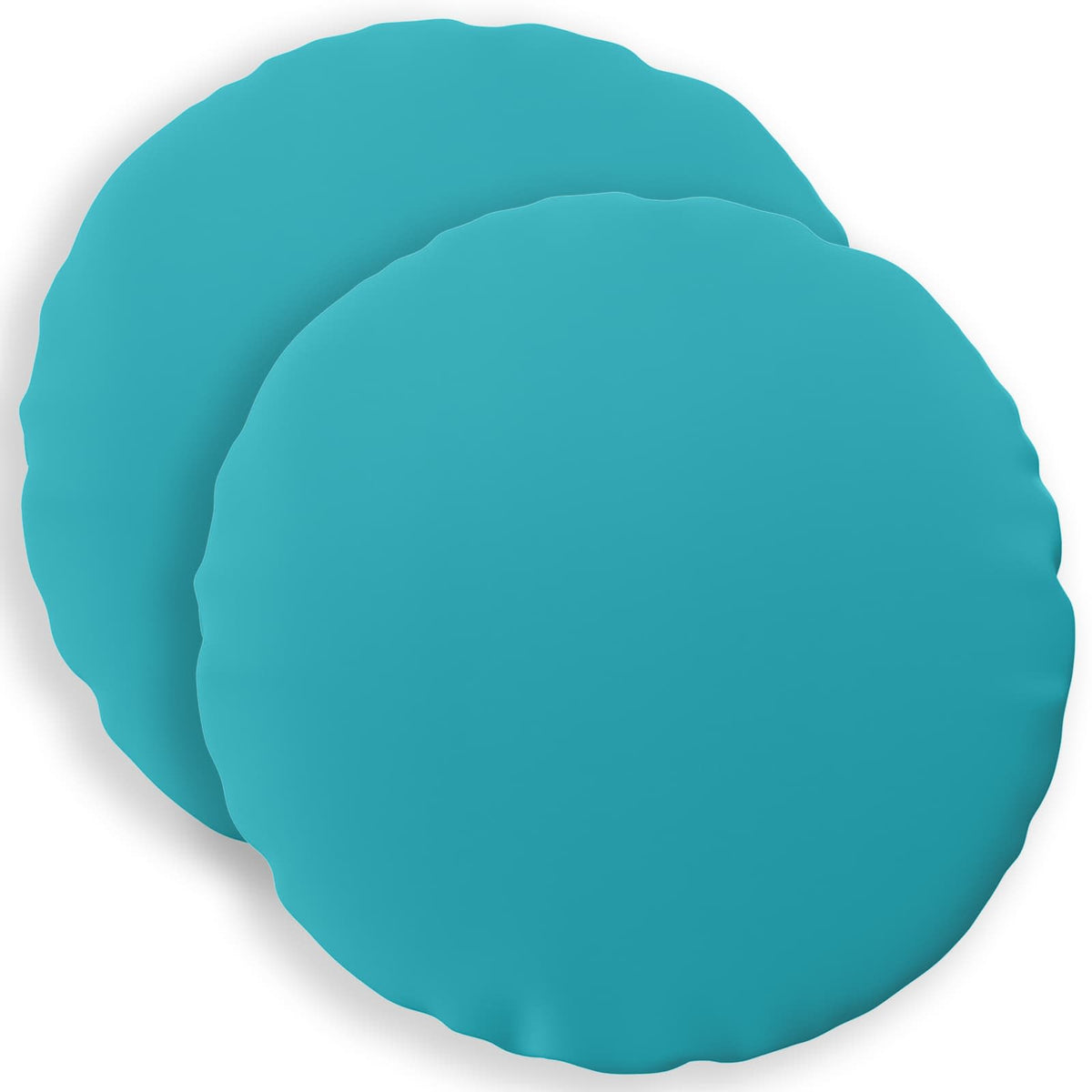 Cushion with Pillow HEERLEN 2 pcs Turquoise Polyester