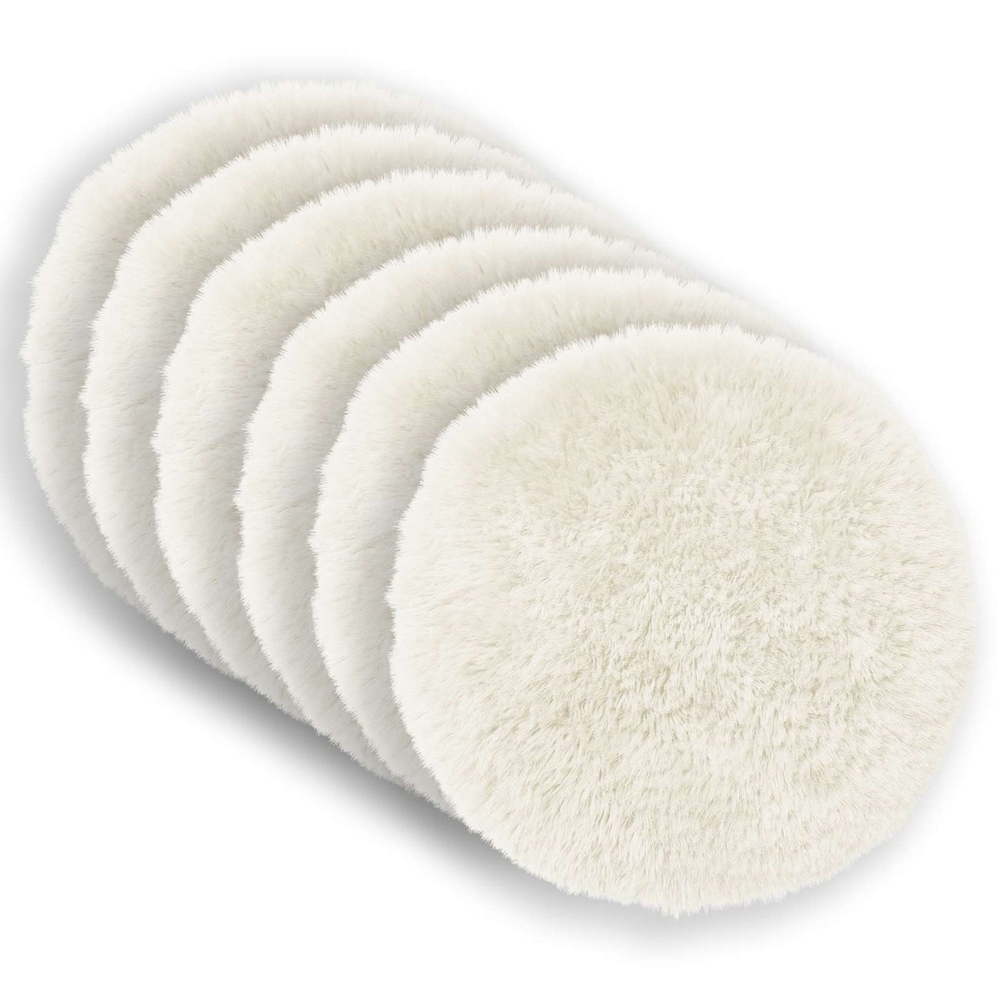 Cushion with Pillow HEERLEN 6 pcs White PV Fleece