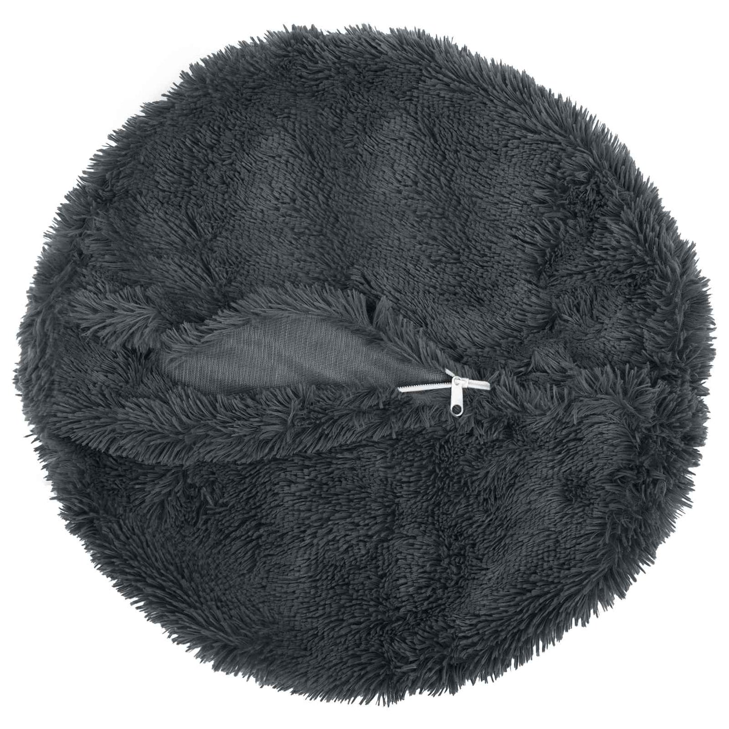 Cushion with Pillow HEERLEN 6 pcs Anthracite PV Fleece