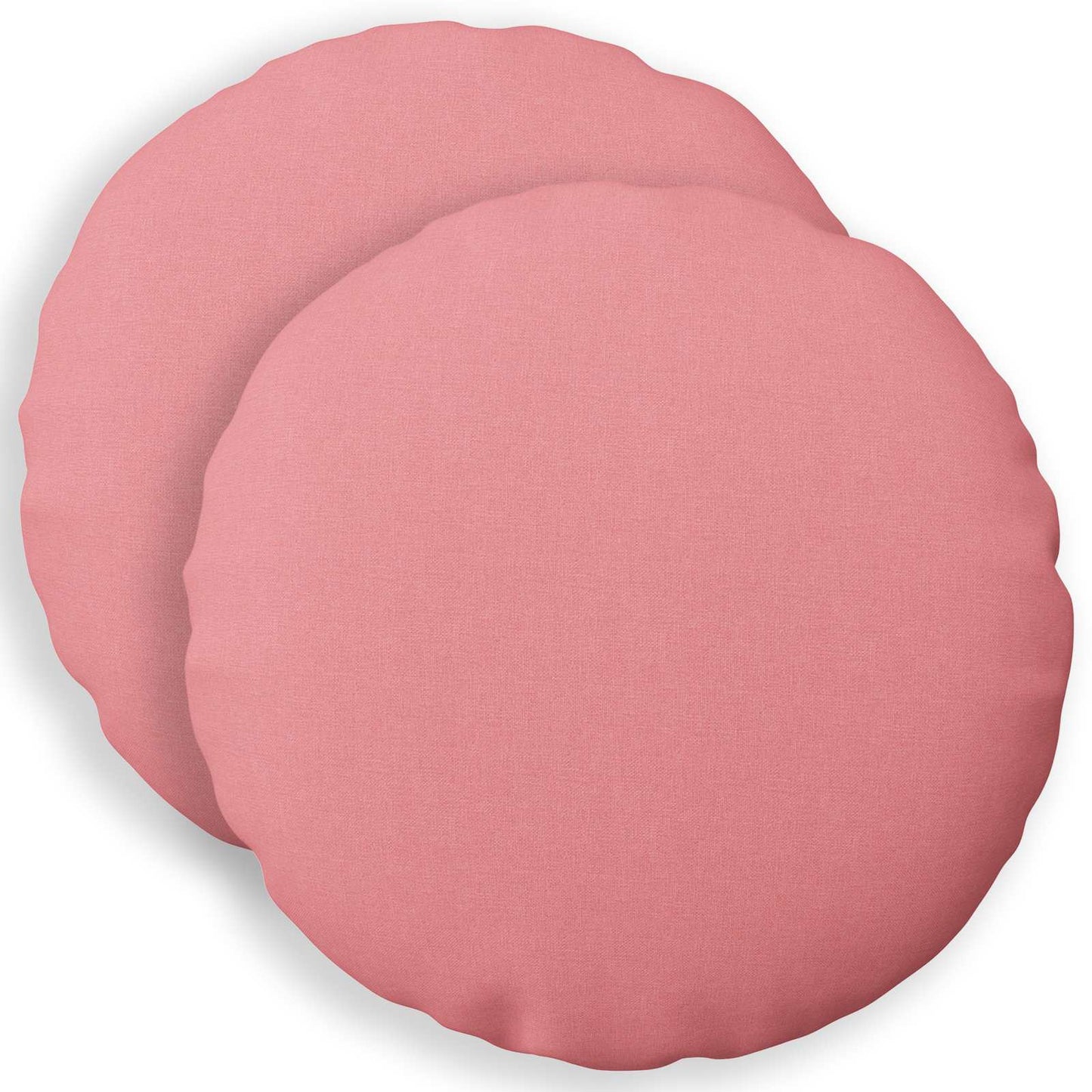 Cushion with Pillow HEERLEN 2 pcs Pink Fabric