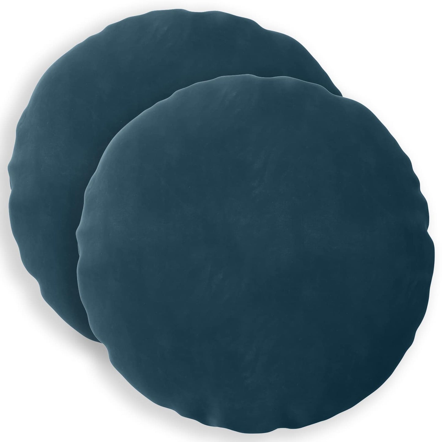 Cushion with Pillow HEERLEN 2 pcs Blue Velvet