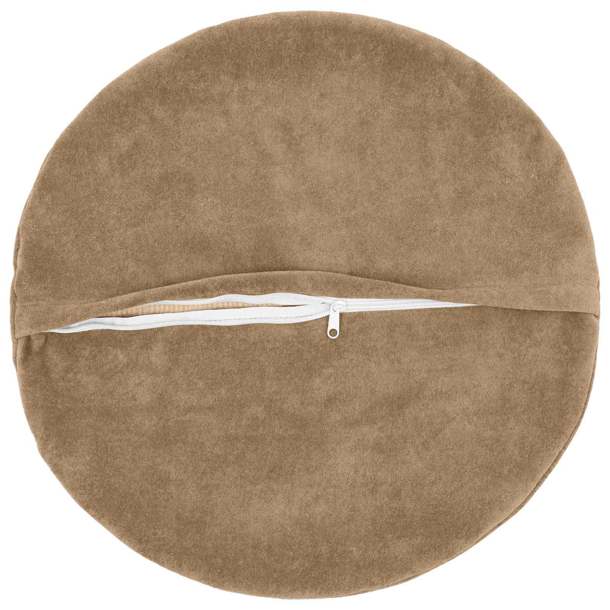 Cushion with Pillow HEERLEN 2 pcs Taupe Microfiber Fleece