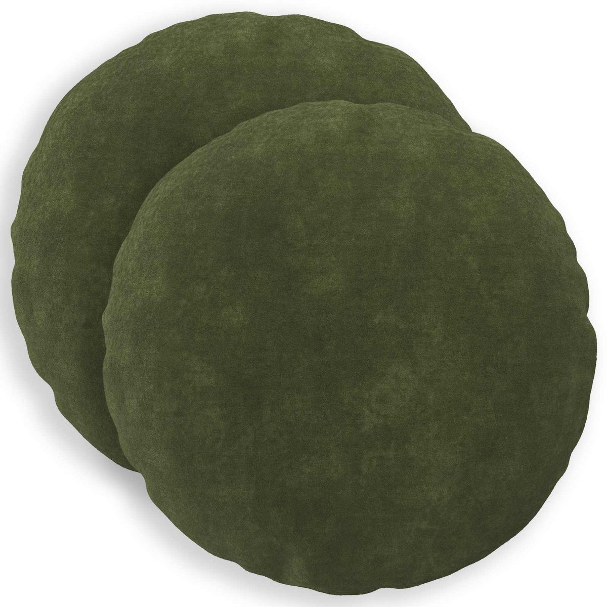 Cushion with Pillow HEERLEN 2 pcs Green Microfiber Fleece