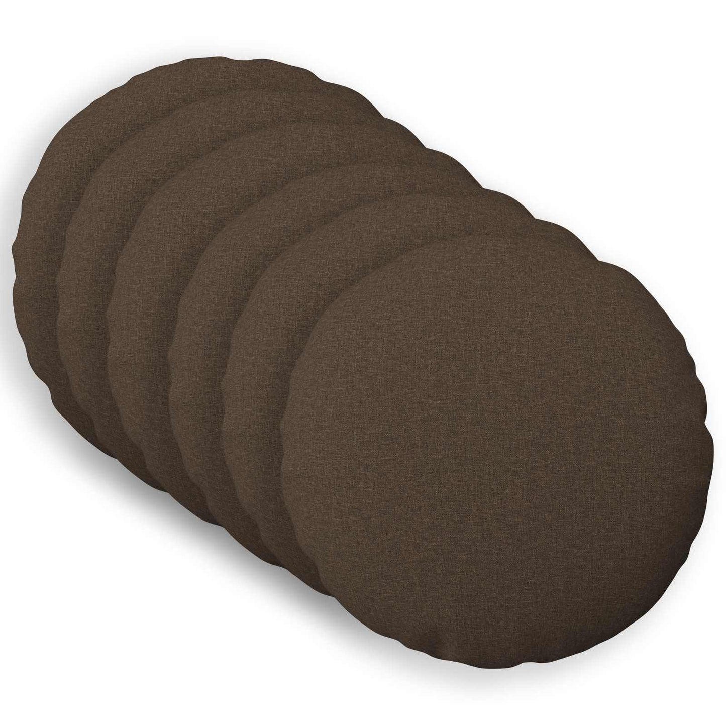 Cushion with Pillow HEERLEN 6 pcs Taupe Fabric