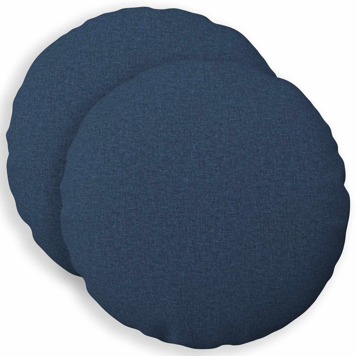 Throw Pillow 2 pcs HEERLEN Blue Dia. 60 cm Fabric