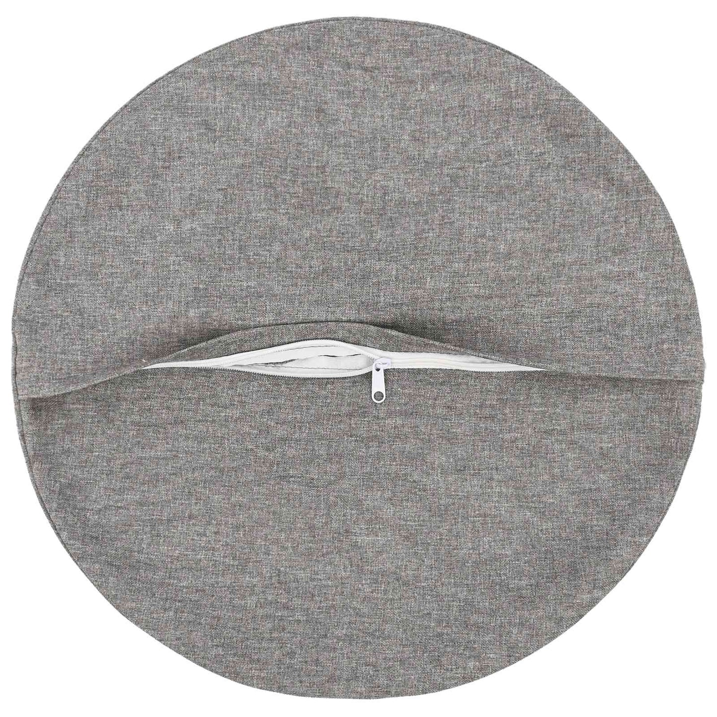 Cushion with Pillow HEERLEN 2 pcs Cloud Grey Fabric