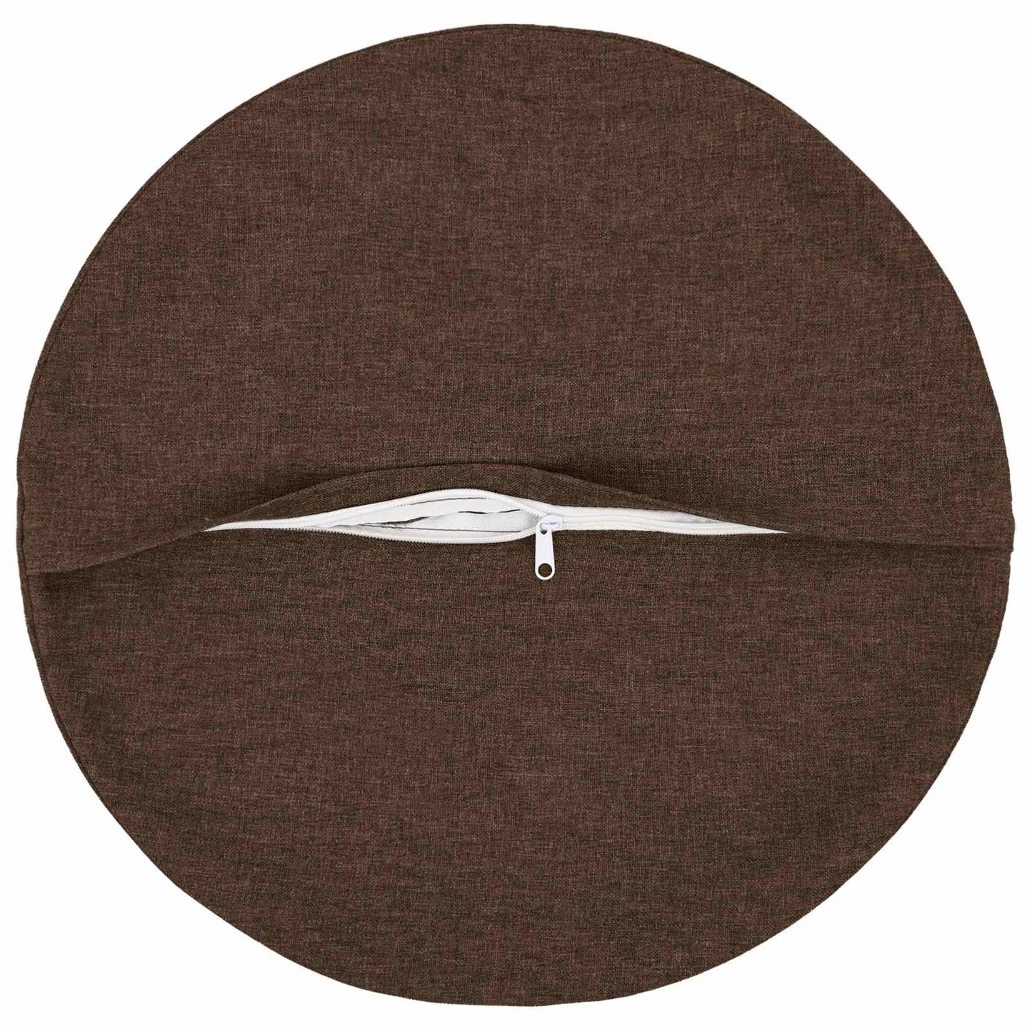 Cushion with Pillow HEERLEN 6 pcs Brown Fabric