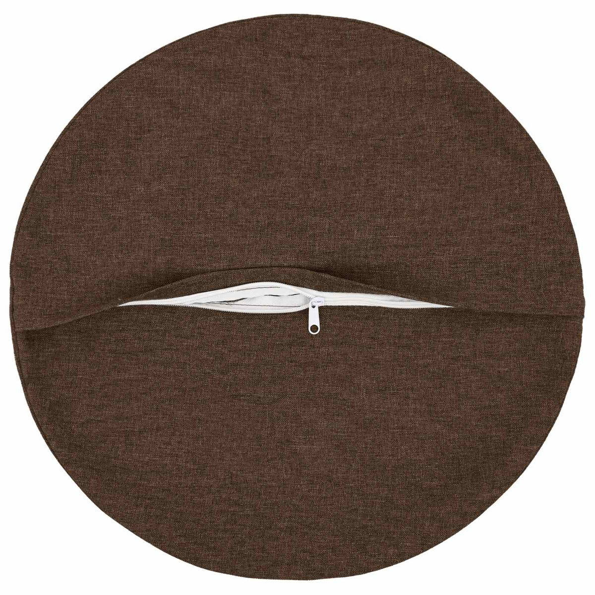 Throw Pillow 6 pcs HEERLEN Brown Dia. 60 cm Fabric