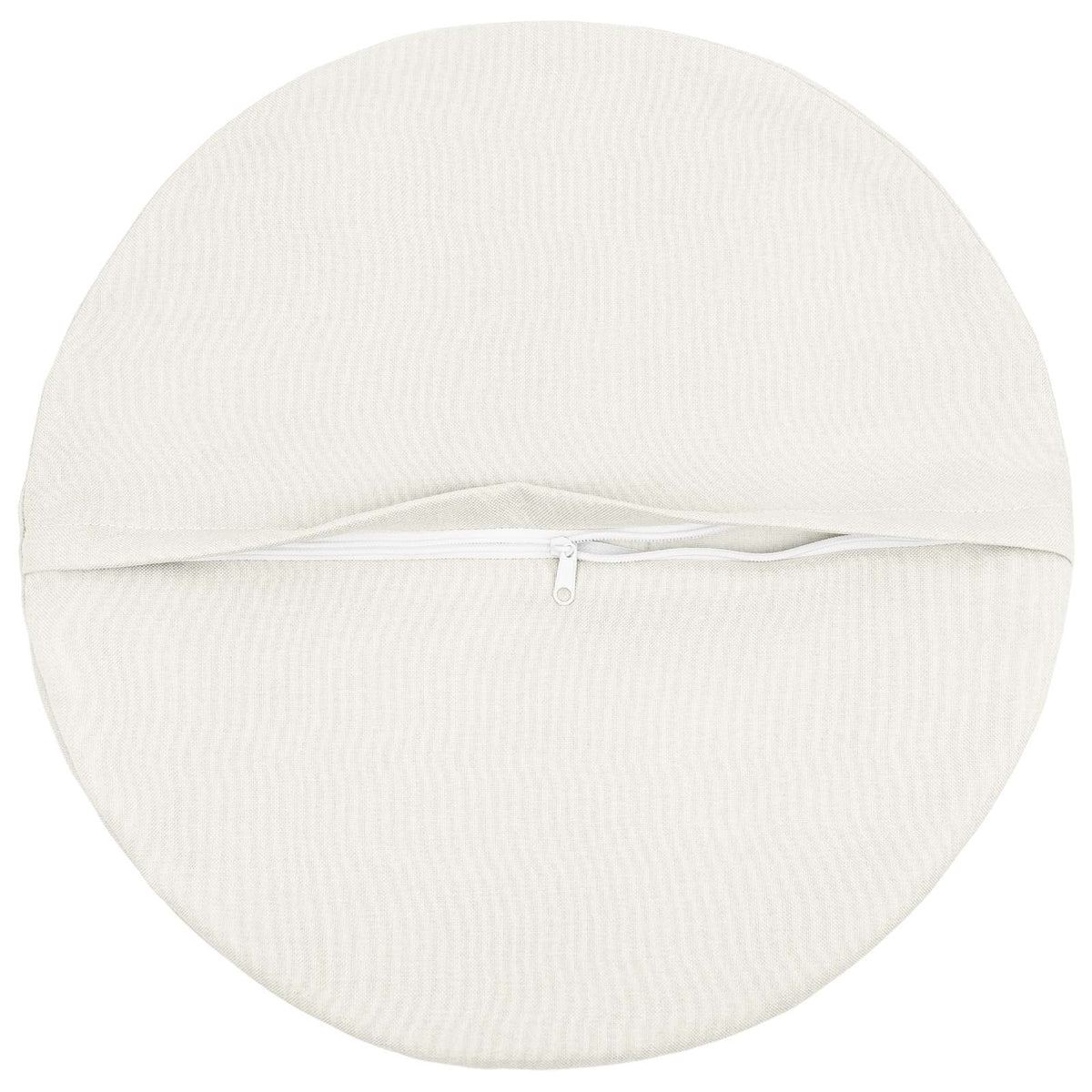 Throw Pillow 6 pcs HEERLEN White Dia. 60 cm Fabric