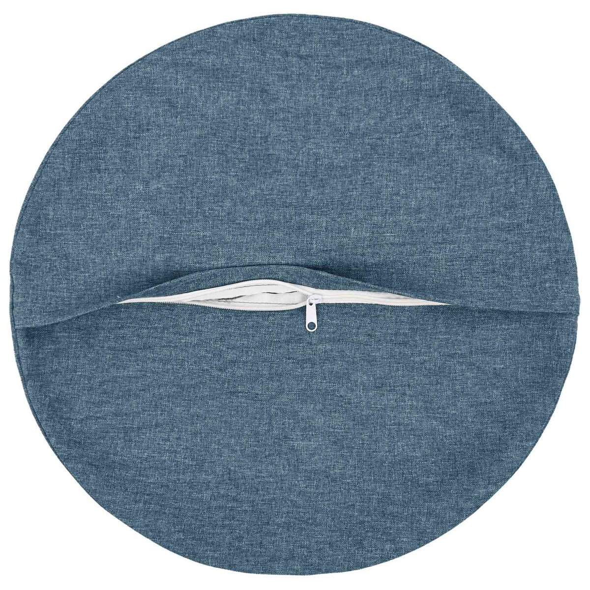 Cushion with Pillow HEERLEN 2 pcs Jeans Blue Fabric