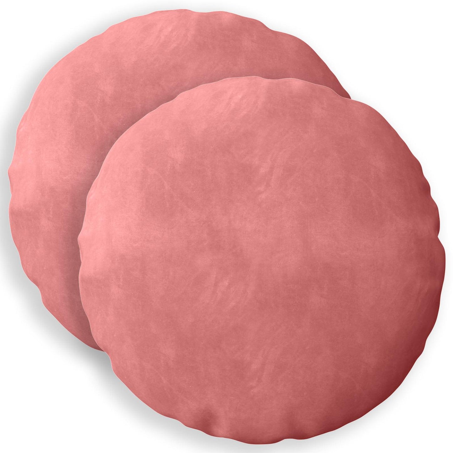 Cushion with Pillow HEERLEN 2 pcs Pink Velvet