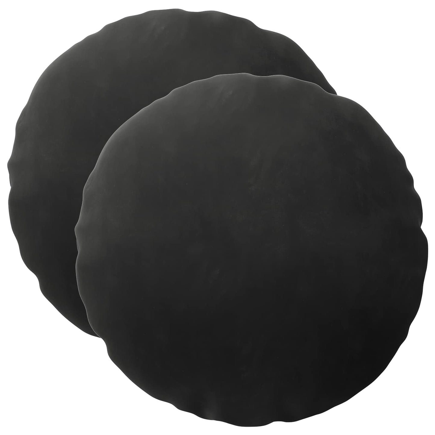 Cushion with Pillow HEERLEN 2 pcs Black Velvet