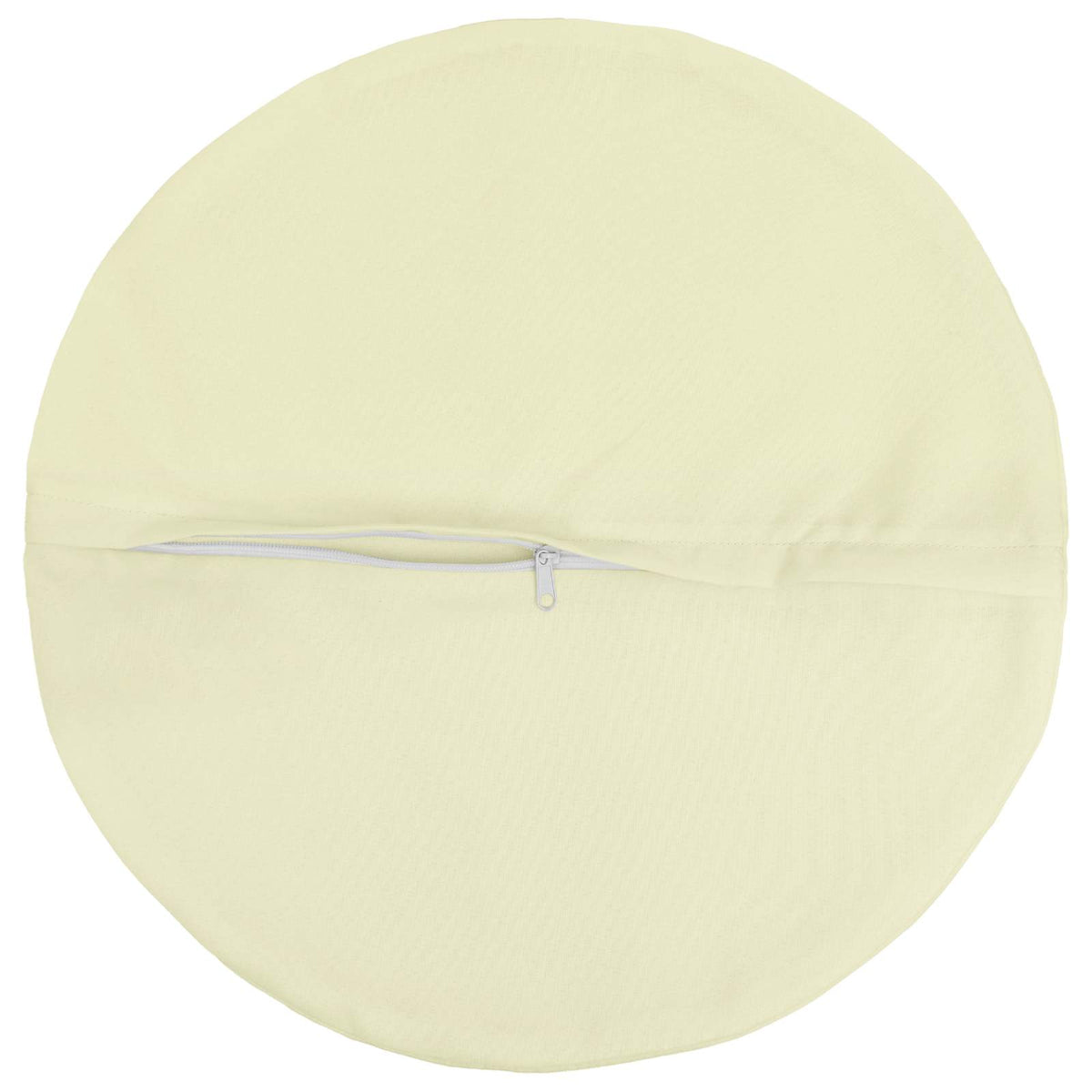 Throw Pillow 2 pcs HEERLEN Cream Dia. 60 cm Polyester