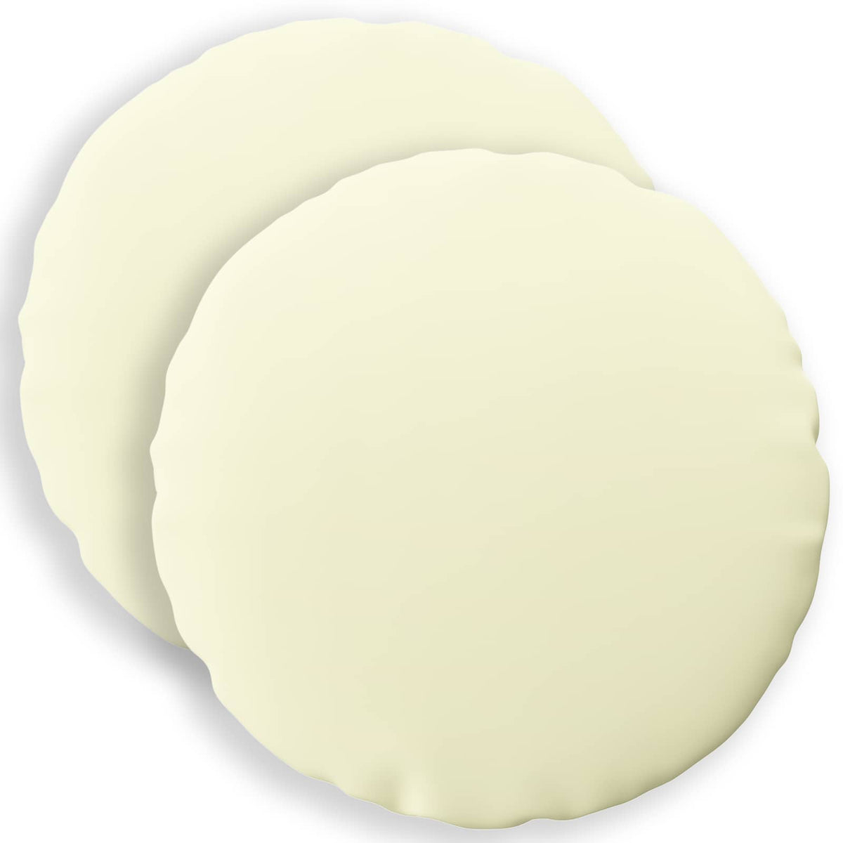 Throw Pillow 2 pcs HEERLEN Cream Dia. 60 cm Polyester