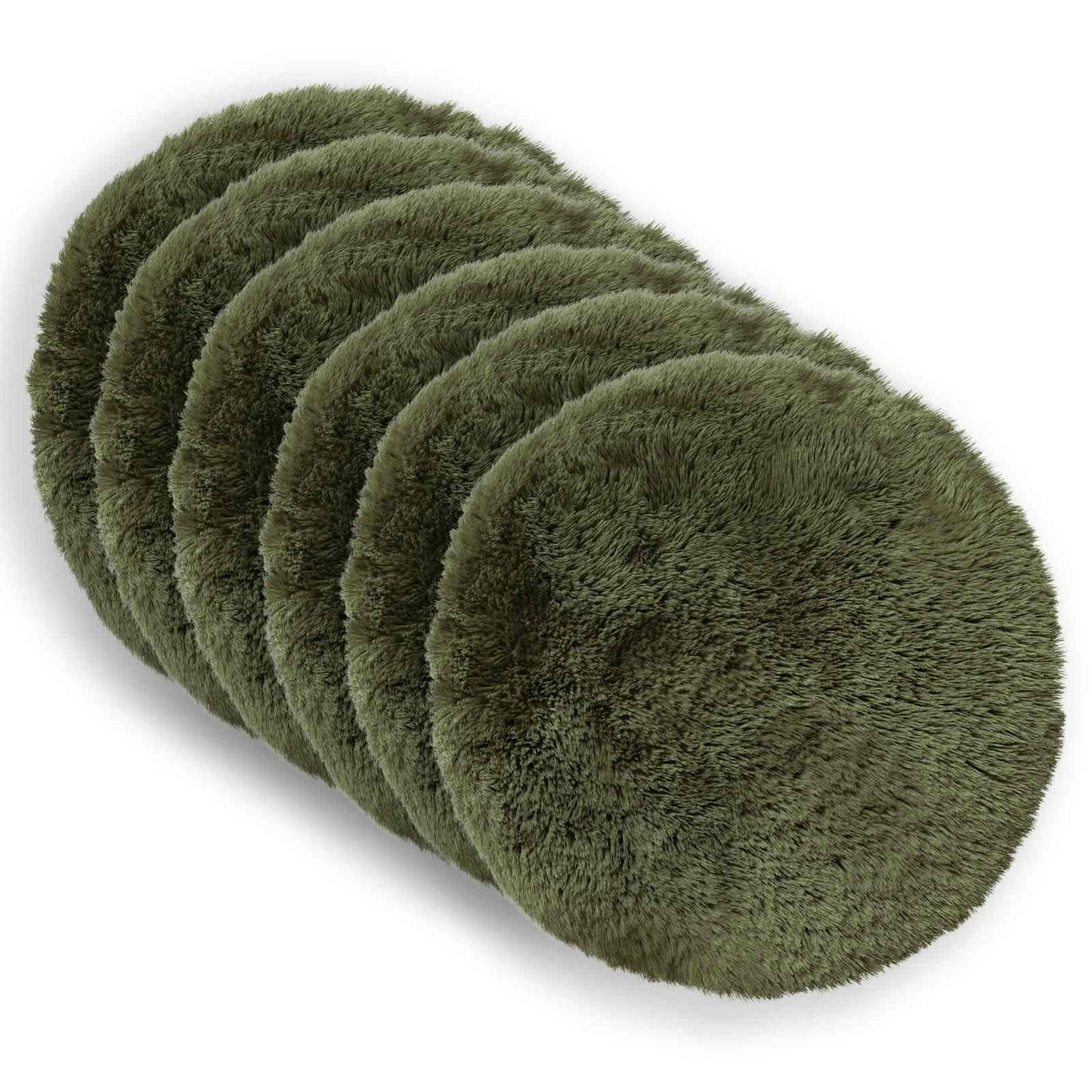 Cushion with Pillow HEERLEN 6 pcs Green PV Fleece