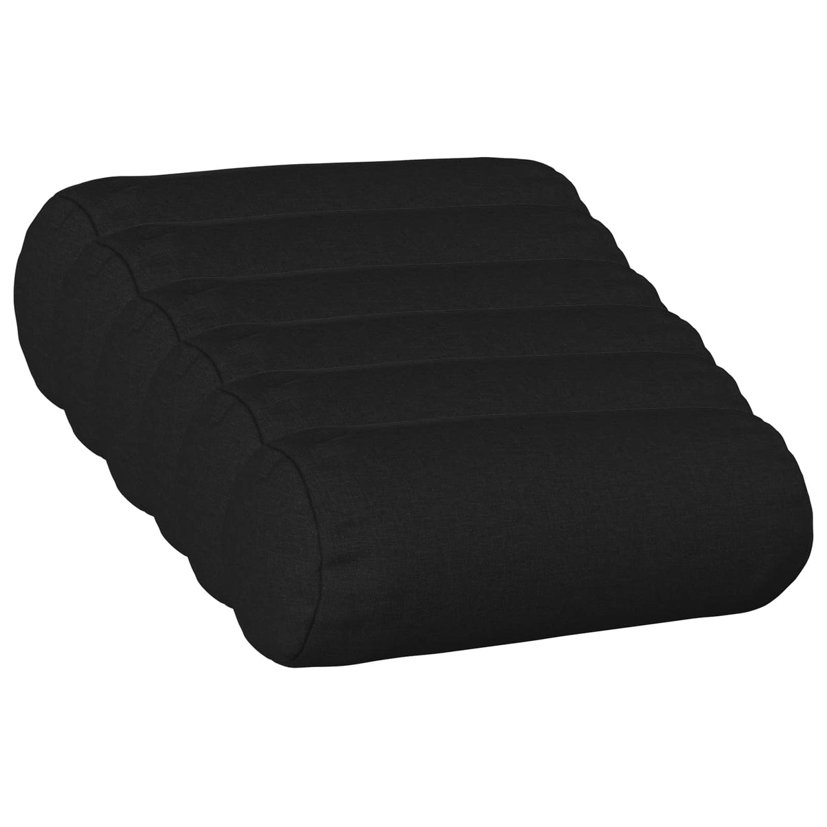 Throw Pillow 6 pcs HEERLEN Black Dia. 15 x 40 cm Fabric